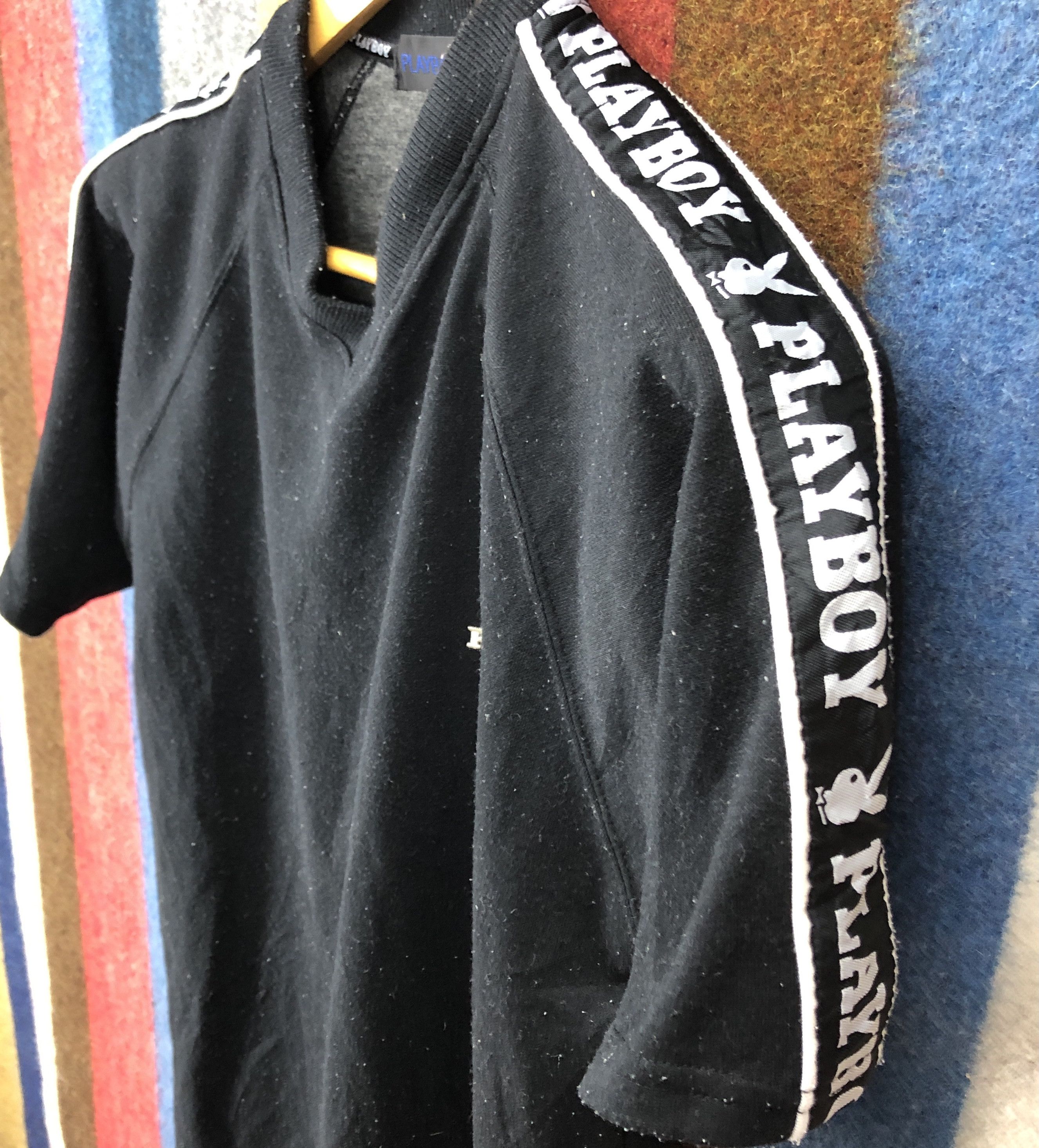 Playboy PLAYBOY Short Sleeve Sweatshirt Side Tape #0268/L Size US S / EU 44-46 / 1 - 6 Thumbnail