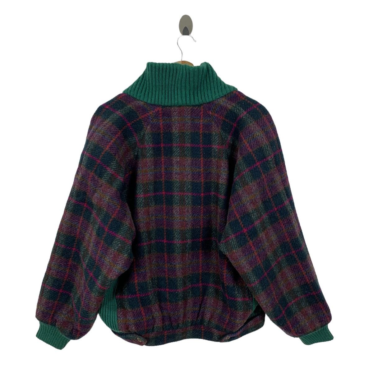 Designer × Vintage Vintage Gio Sport Tartan Plaid Wool Zipper Jacket Size US L / EU 52-54 / 3 - 5 Thumbnail