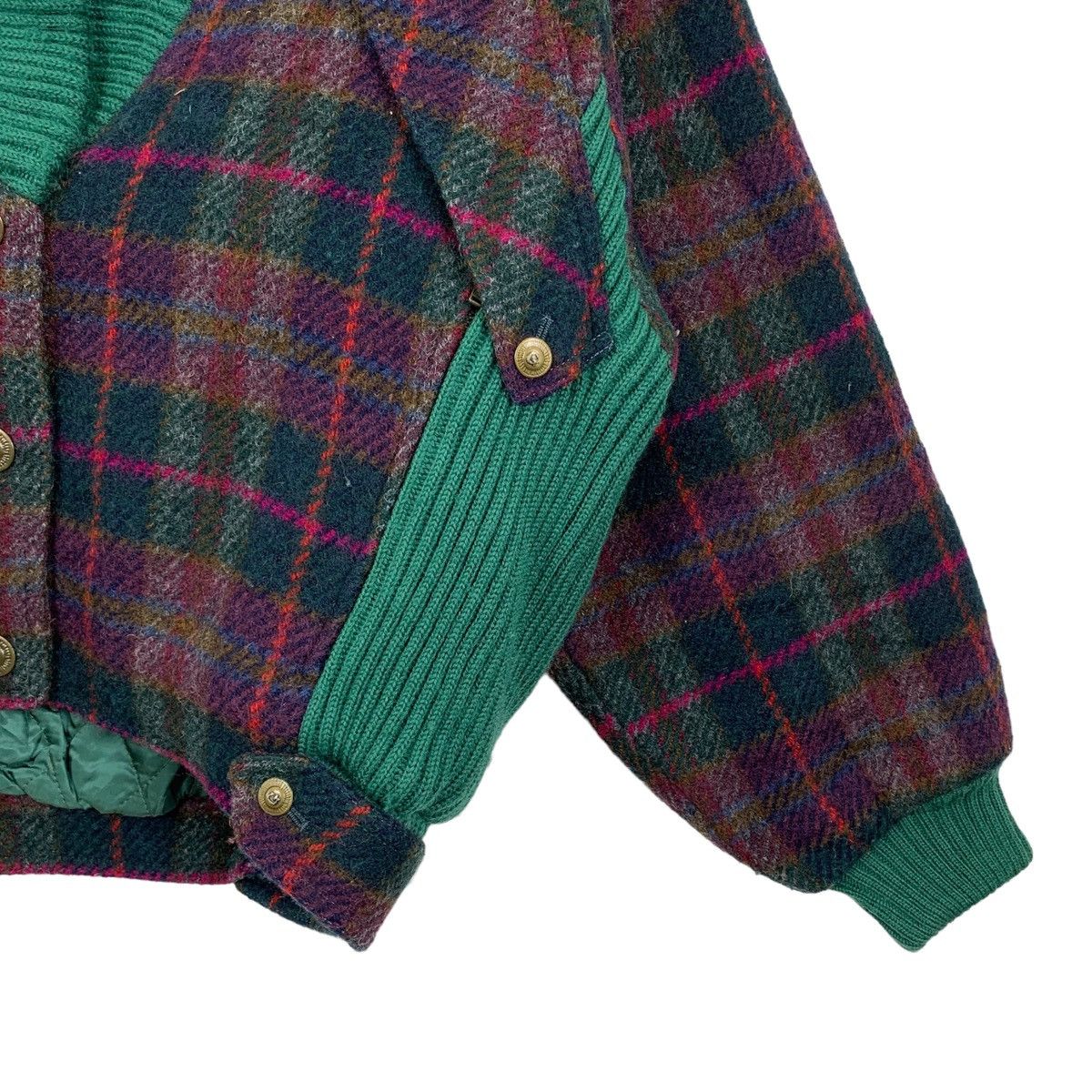 Designer × Vintage Vintage Gio Sport Tartan Plaid Wool Zipper Jacket Size US L / EU 52-54 / 3 - 4 Thumbnail