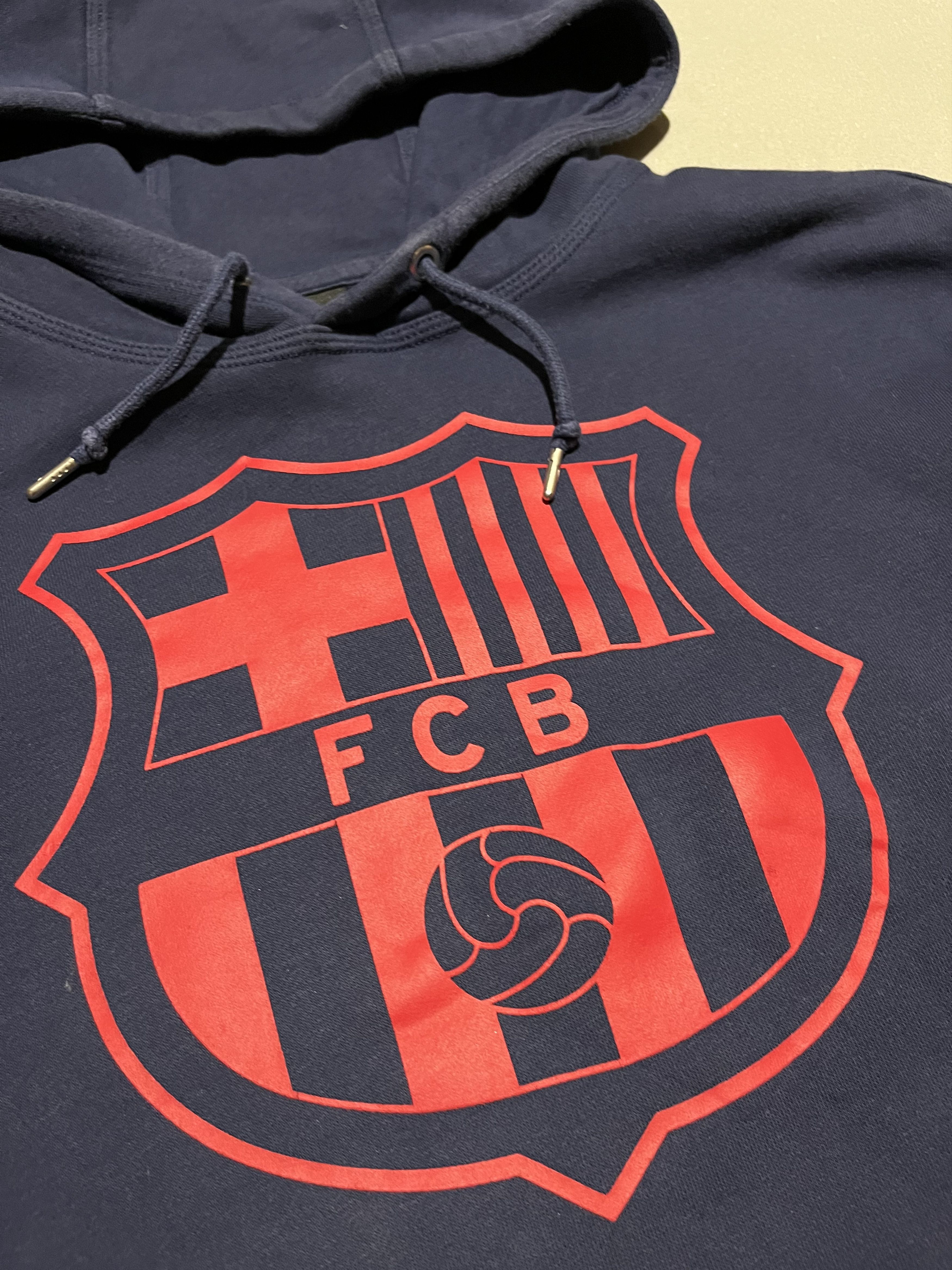 Nike Nike F.C. Barcelona Blue Hoodie Size US L / EU 52-54 / 3 - 5 Thumbnail