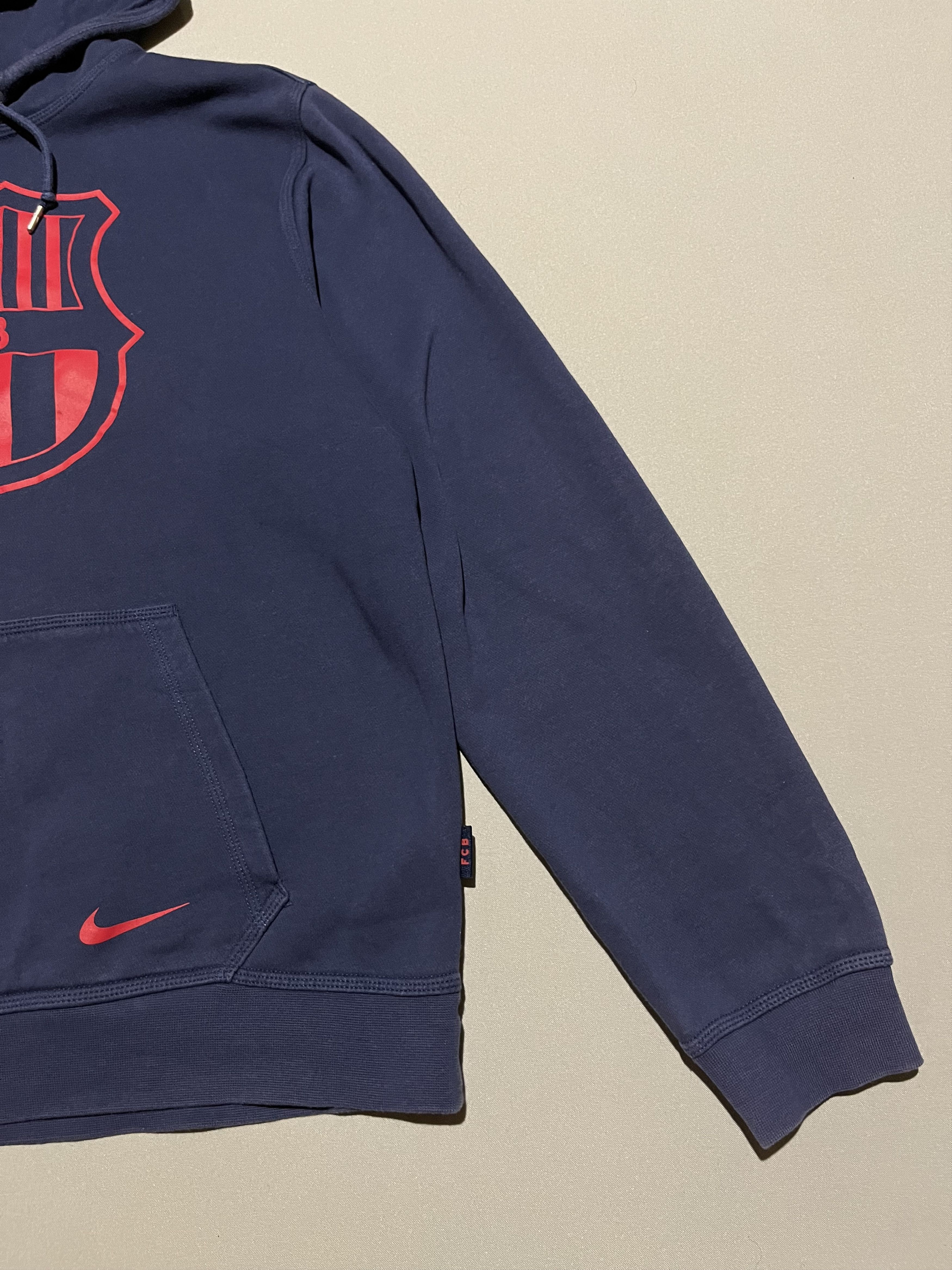 Nike Nike F.C. Barcelona Blue Hoodie Size US L / EU 52-54 / 3 - 2 Thumbnail