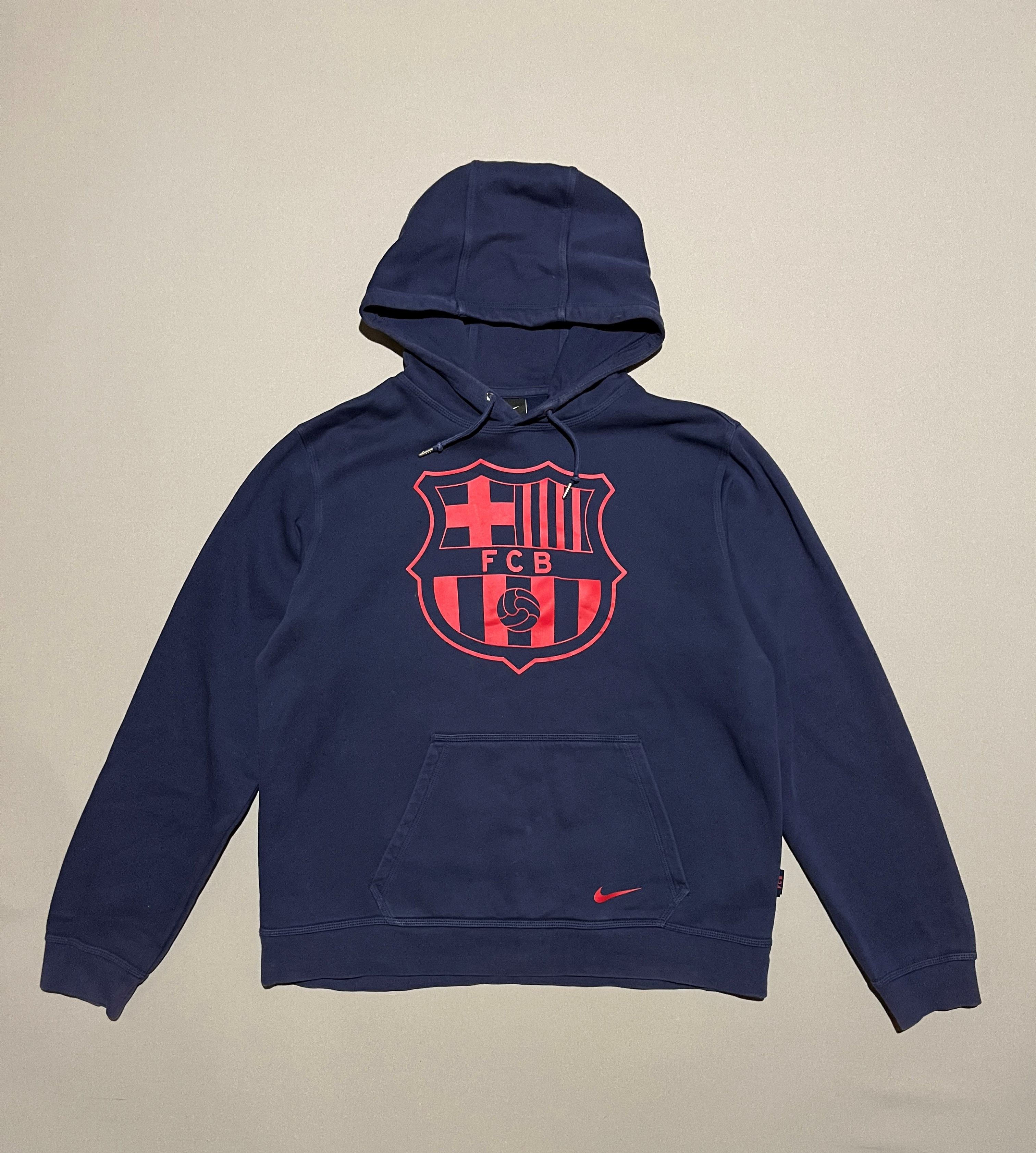 Nike Nike F.C. Barcelona Blue Hoodie Size US L / EU 52-54 / 3 - 1 Thumbnail