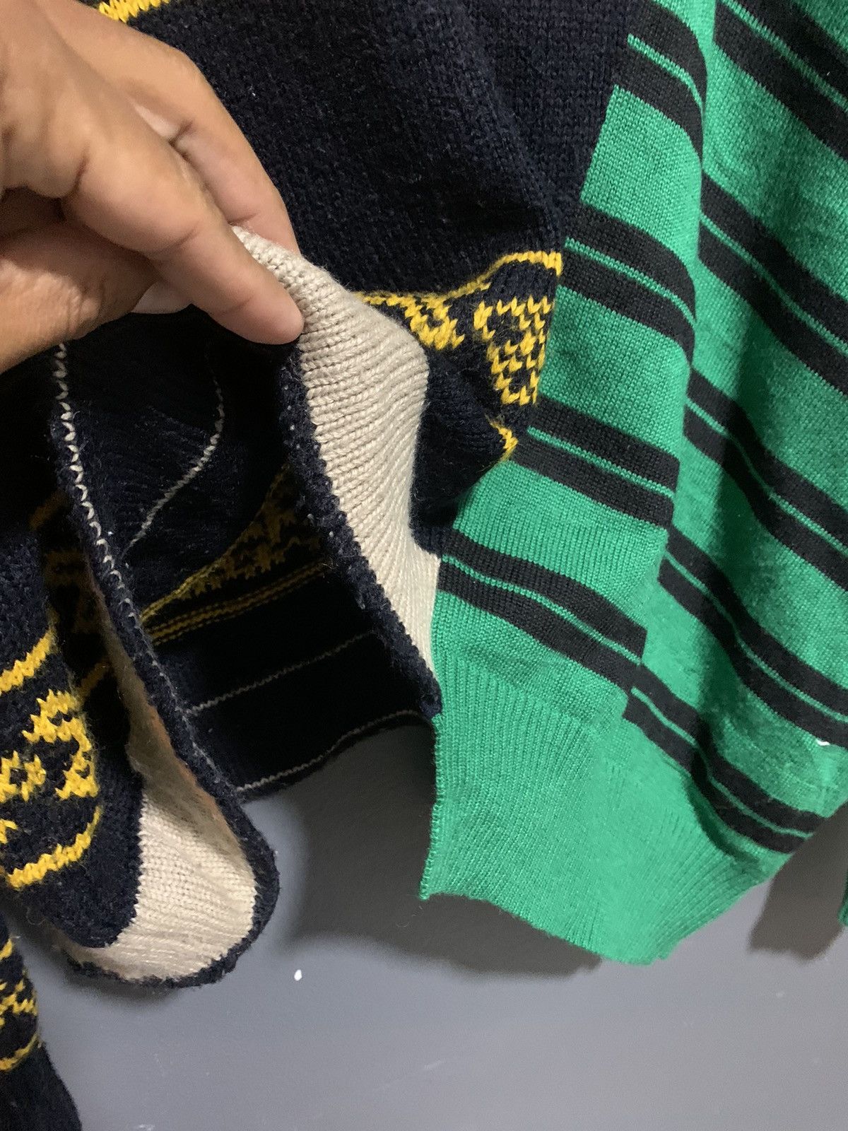 Japanese Brand MAISON MIHARA YASUHIRO REBUILD KNIT MOHAIR Size US L / EU 52-54 / 3 - 8 Thumbnail
