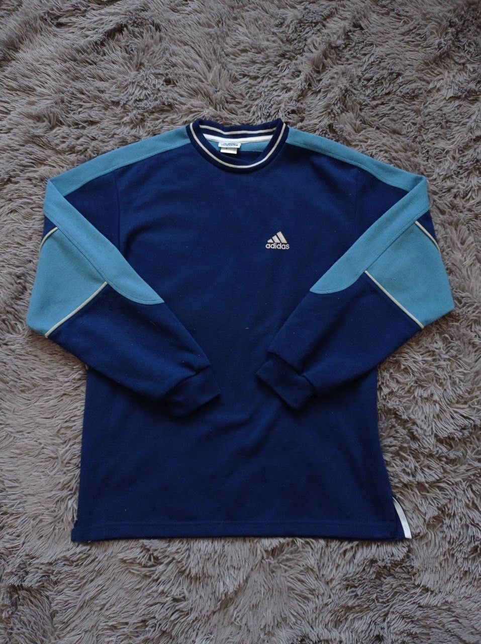 00'S Adidas logo sweatshirt, men's size L cotton red type Vintage Second Hand main image 1