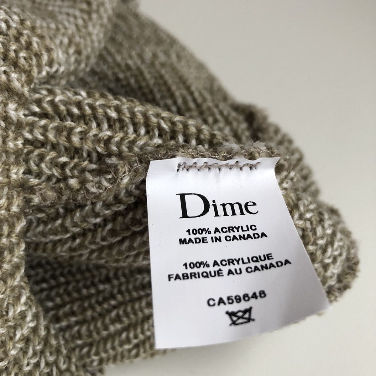 Dime Dime Marled Beanie TAUPE Size ONE SIZE - 4 Thumbnail