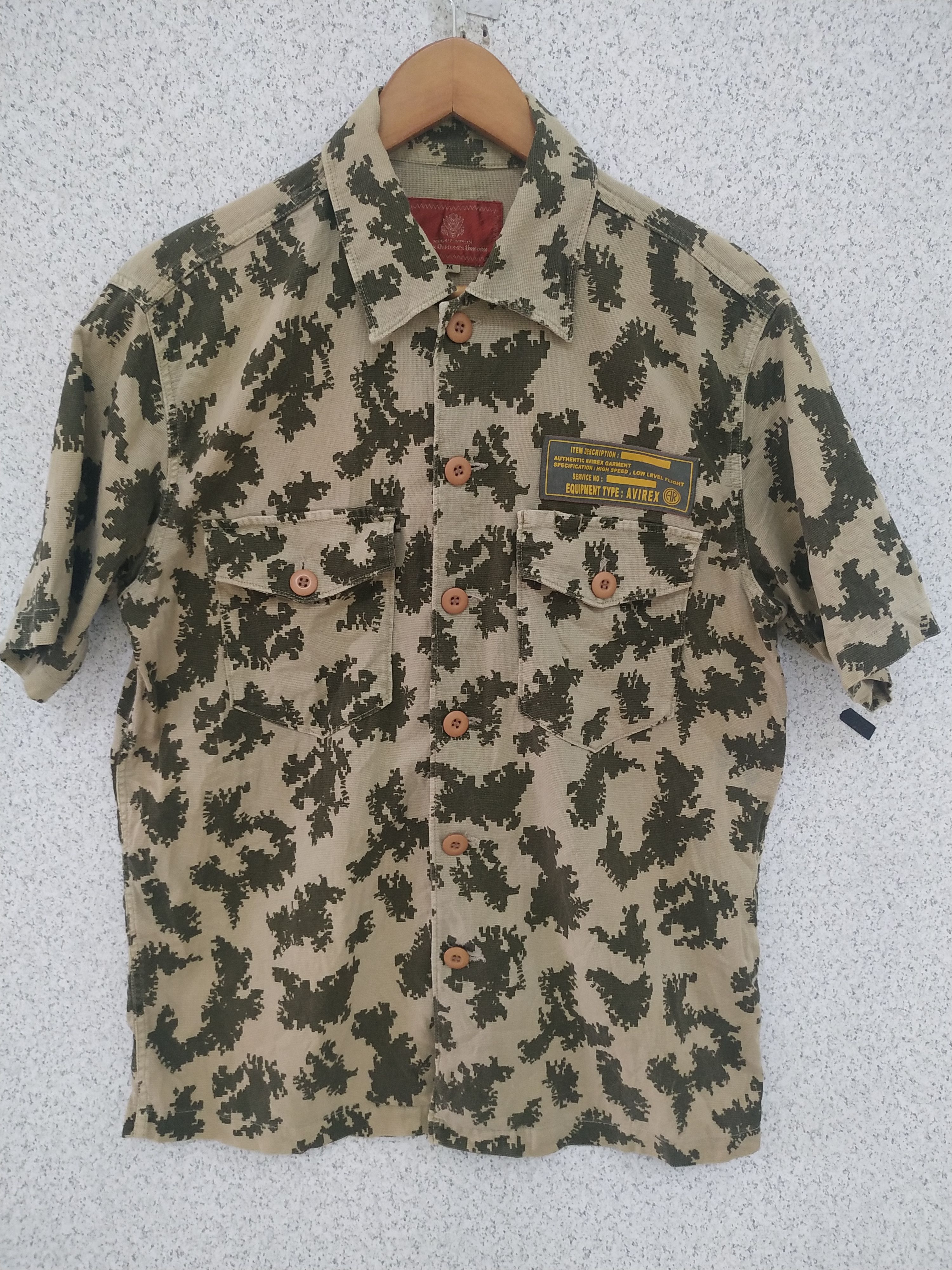 Vintage Avirex Military Button Up Shirt