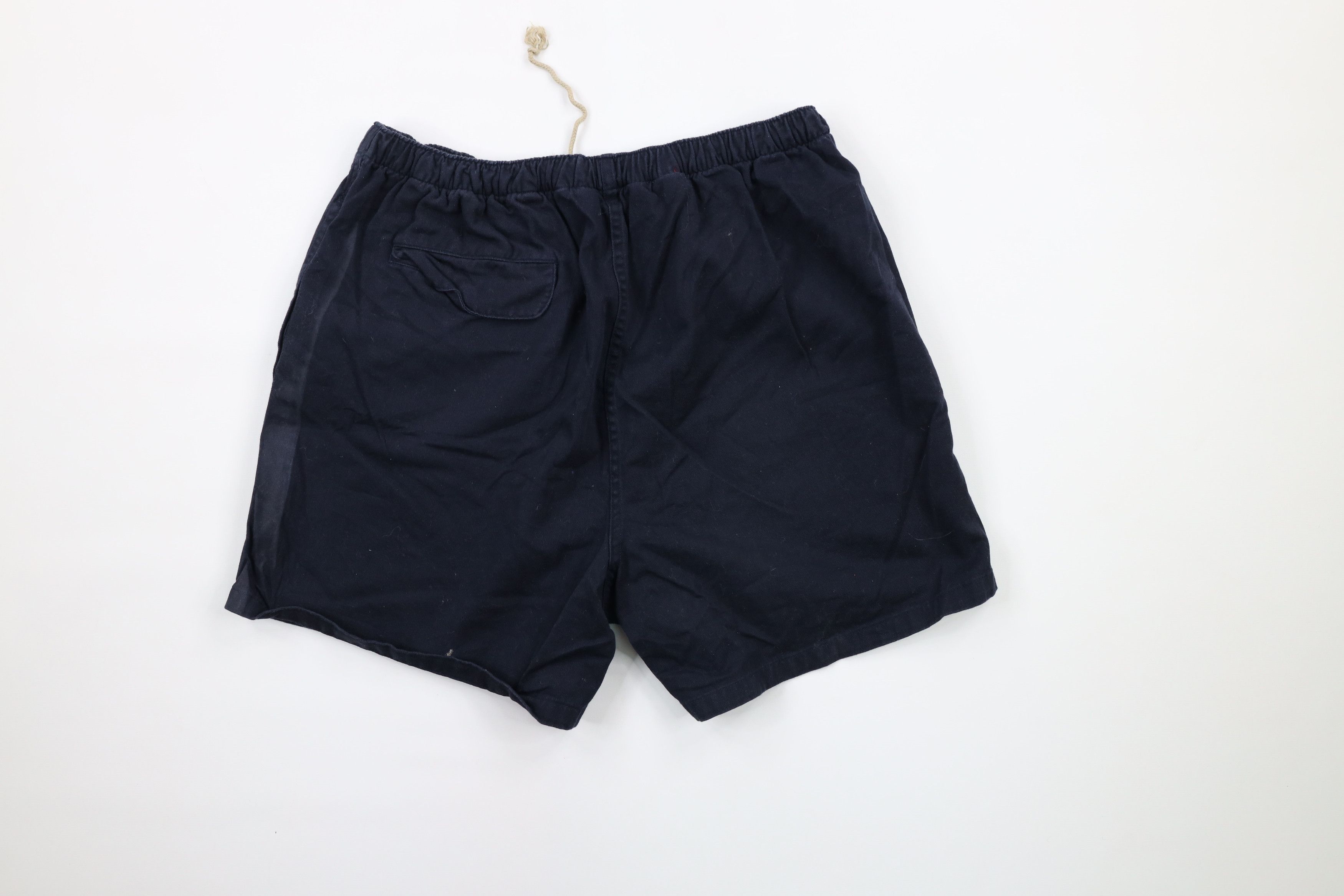 Ralph Lauren × Vintage Vintage 90s Ralph Lauren Above Knee Cotton Dad Shorts Blue Size US 32 / EU 48 - 8 Thumbnail