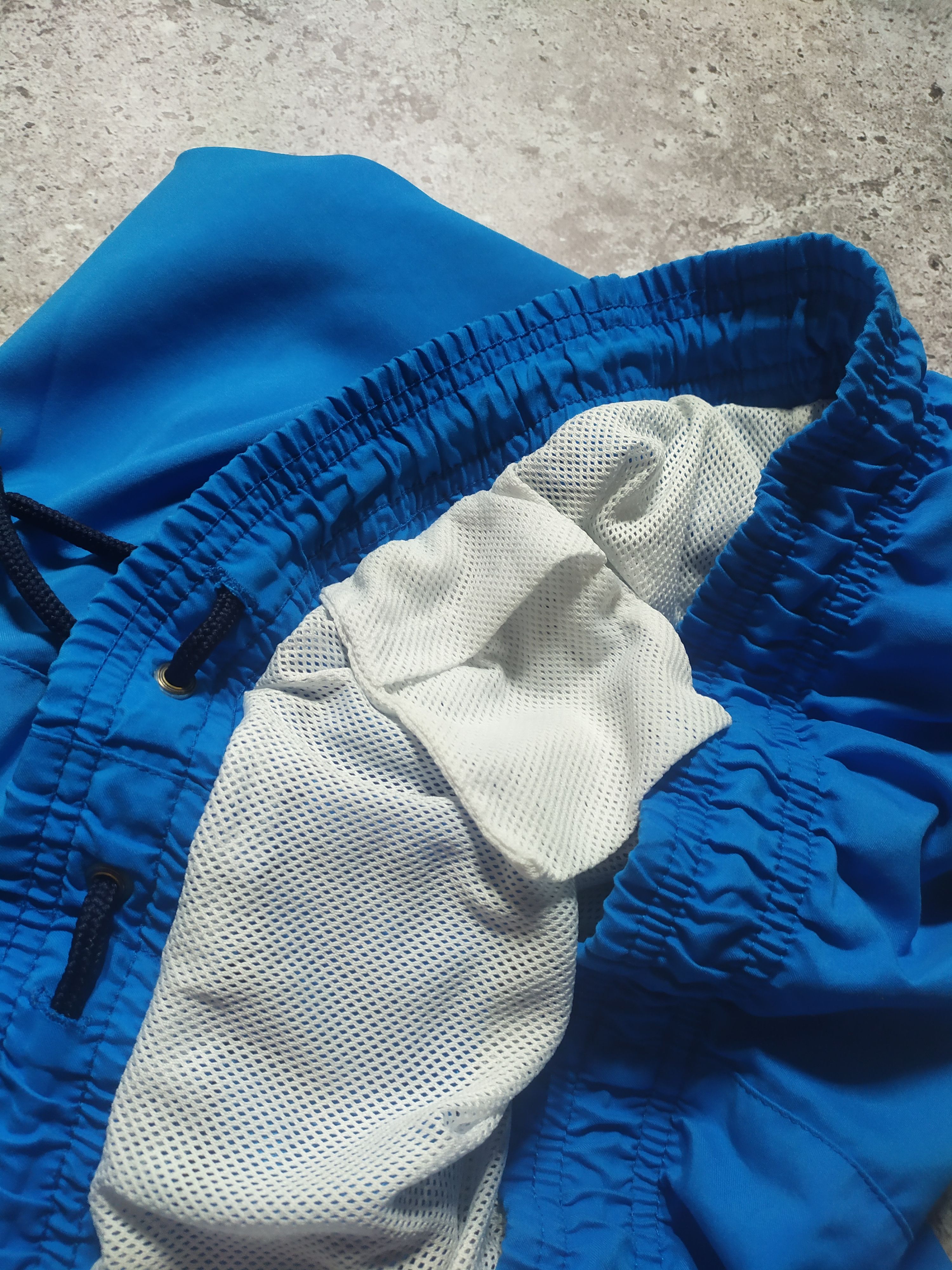 Vintage × Yves Saint Laurent Vintage YSL Yves Saint Laurent big logo blue Shorts 90s Size US 32 / EU 48 - 8 Thumbnail