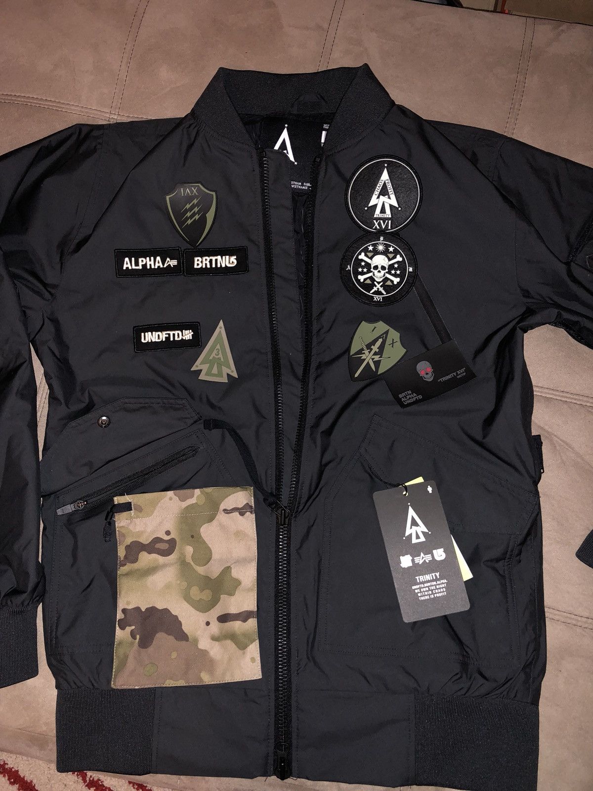 Alpha Industries × Burton × Undefeated New Burton X Alpha Industries X  Undefeated X Trinity Waterproof Jacket | Grailed