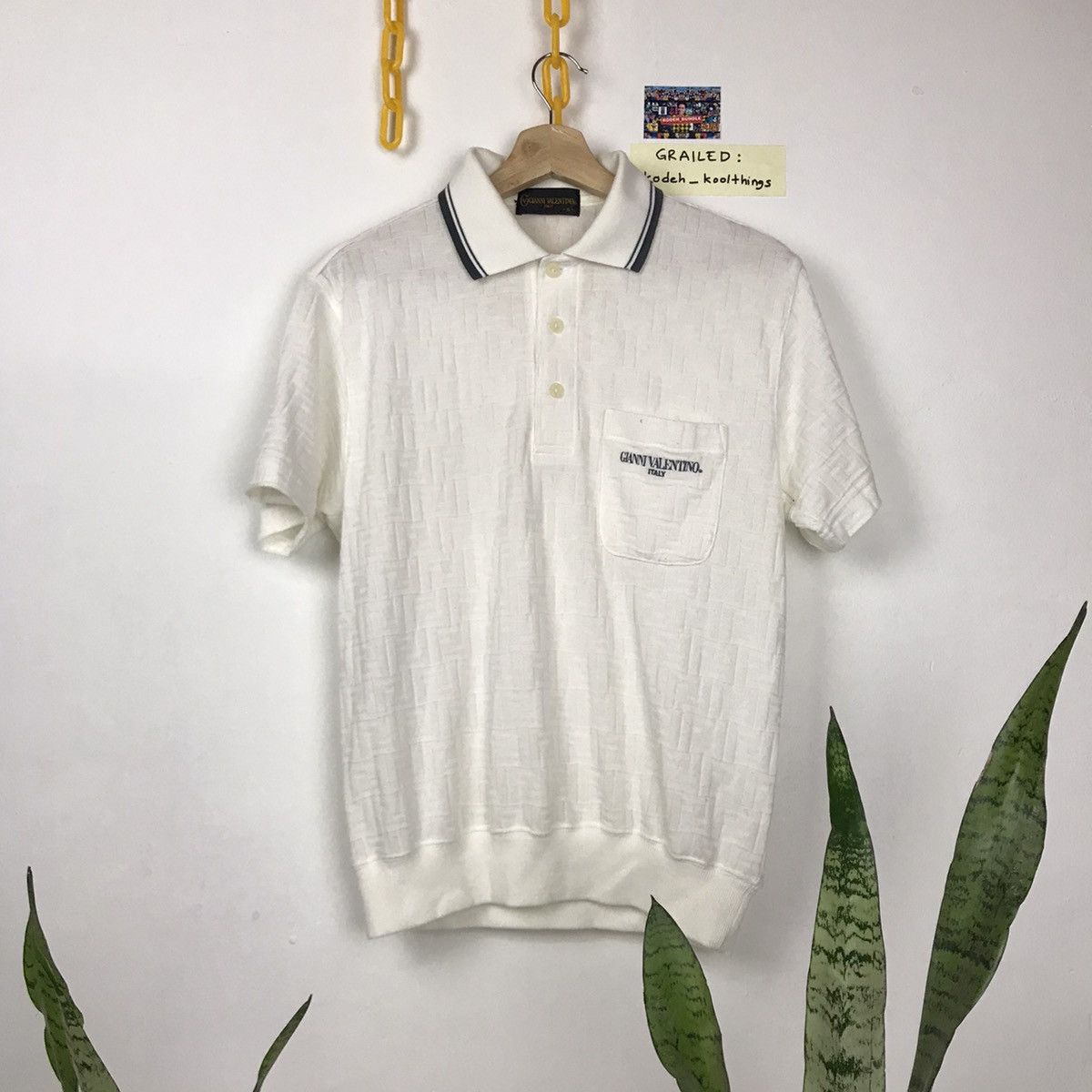 image of Vintage Gianni Valentino Designer in White, Men's (Size Small)