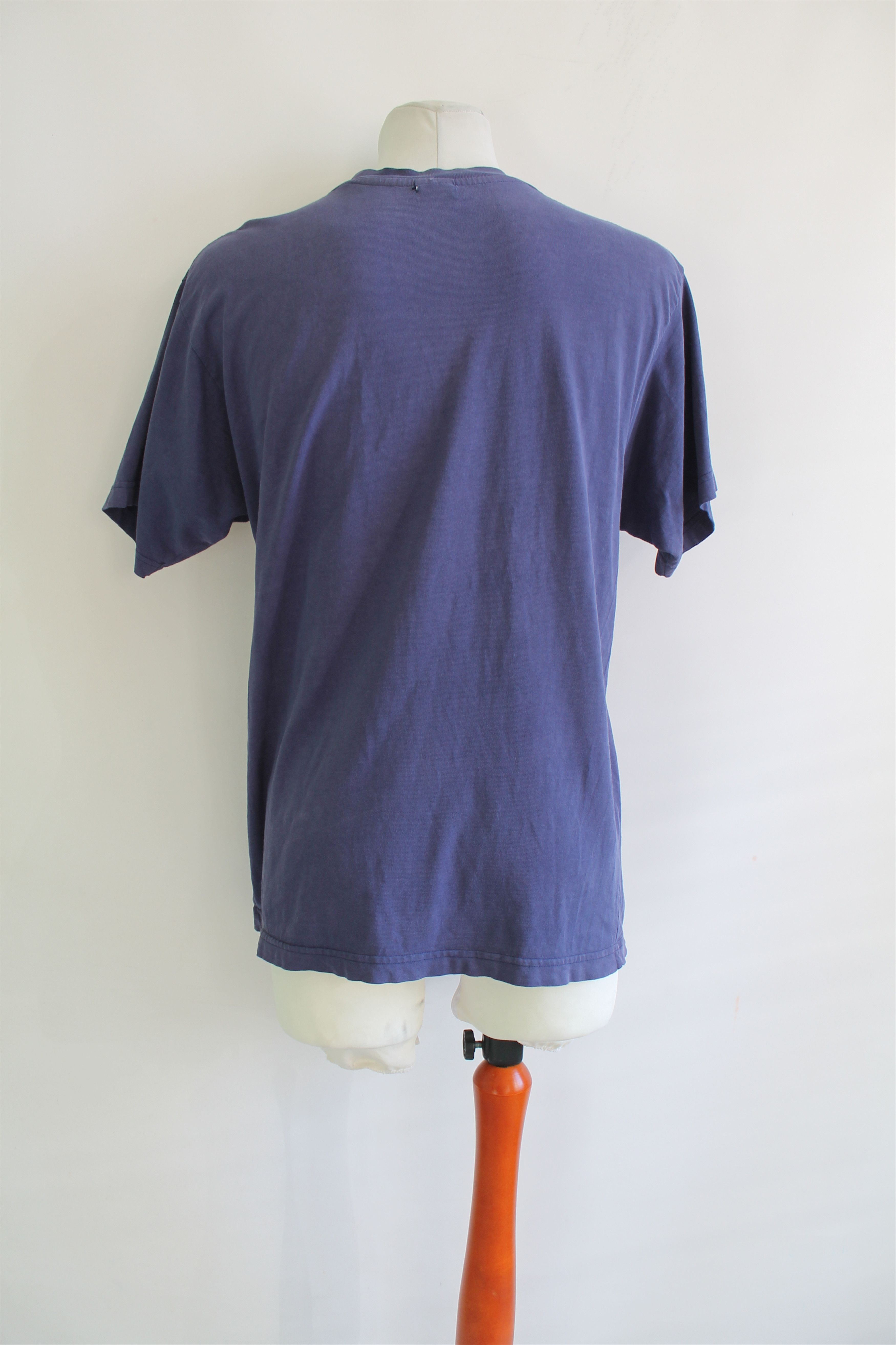 Nike 90's NIKE swoosh Vintage Trashed worn t shirt Tee Faded Blue Size US M / EU 48-50 / 2 - 7 Thumbnail