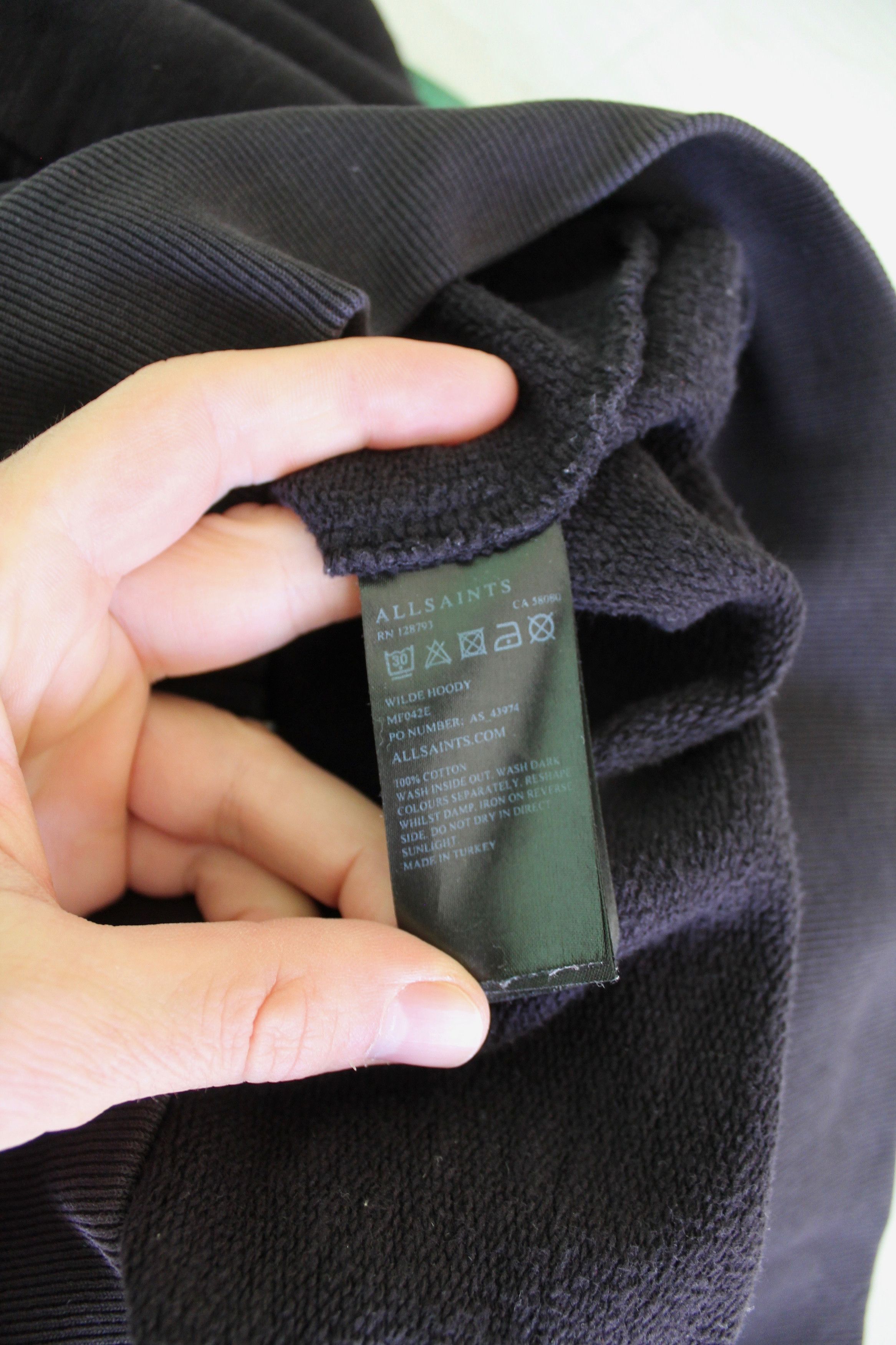 Allsaints Allsaints WIlde Hoodie Small Cotton Navy Size US S / EU 44-46 / 1 - 10 Thumbnail