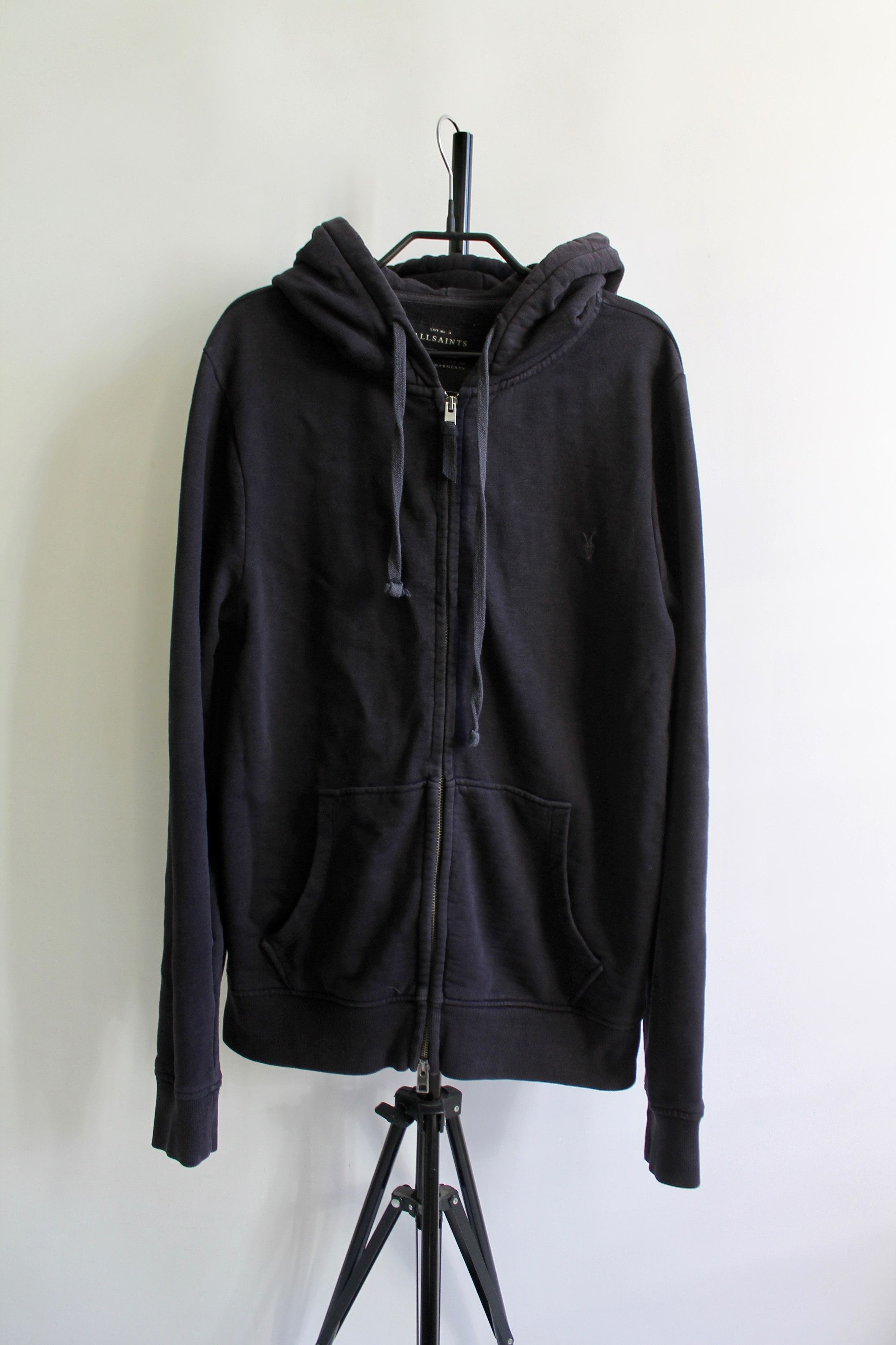 Allsaints Allsaints WIlde Hoodie Small Cotton Navy Size US S / EU 44-46 / 1 - 1 Thumbnail