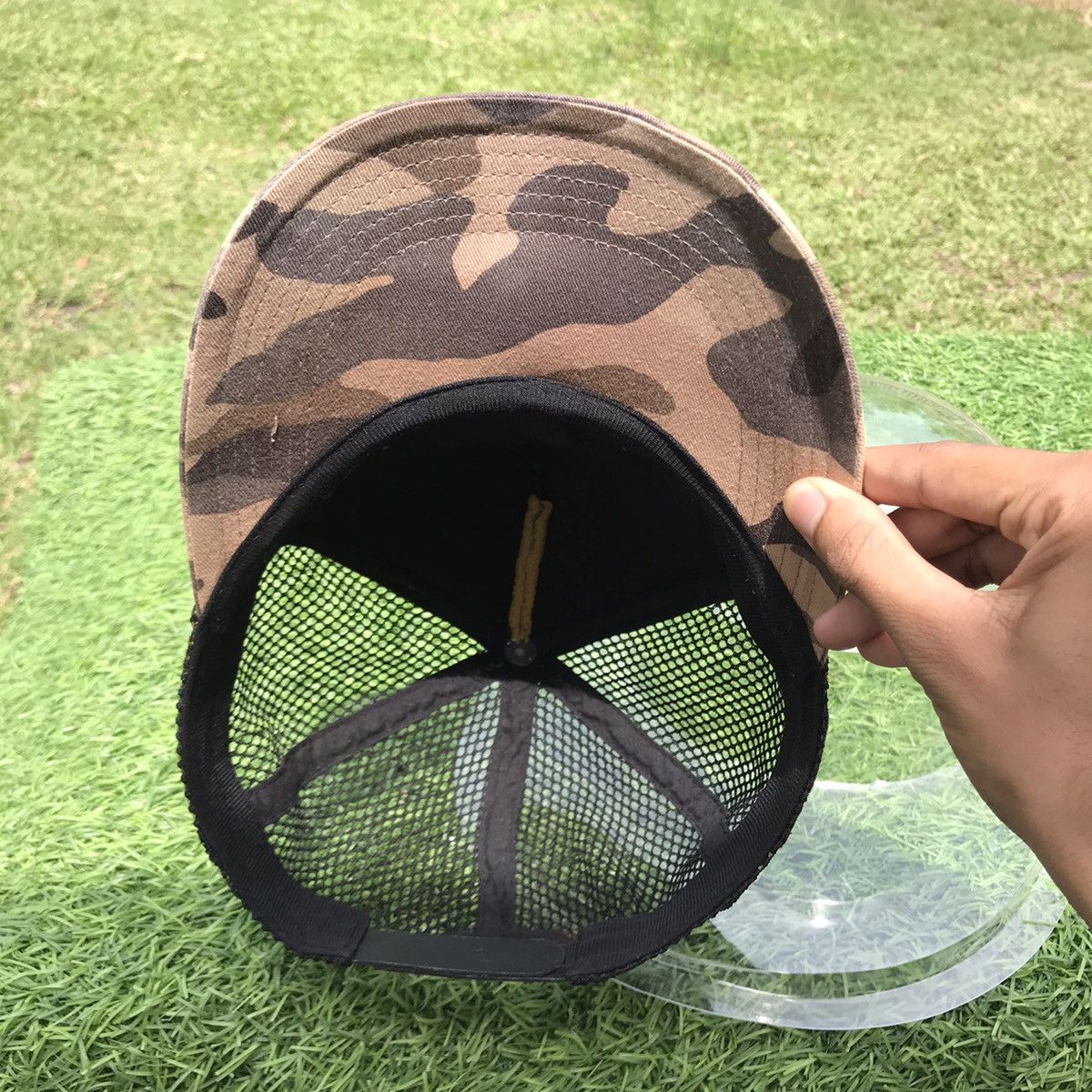 Vintage Vintage Camo Custom Trucker Hat Size ONE SIZE - 5 Thumbnail