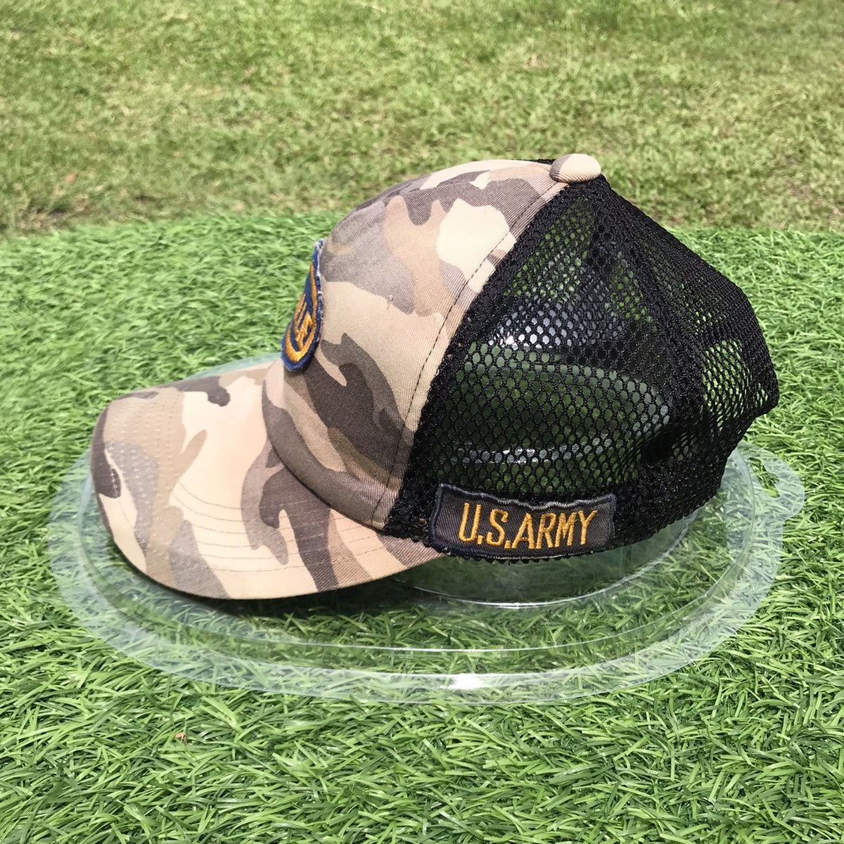 Vintage Vintage Camo Custom Trucker Hat Size ONE SIZE - 2 Thumbnail