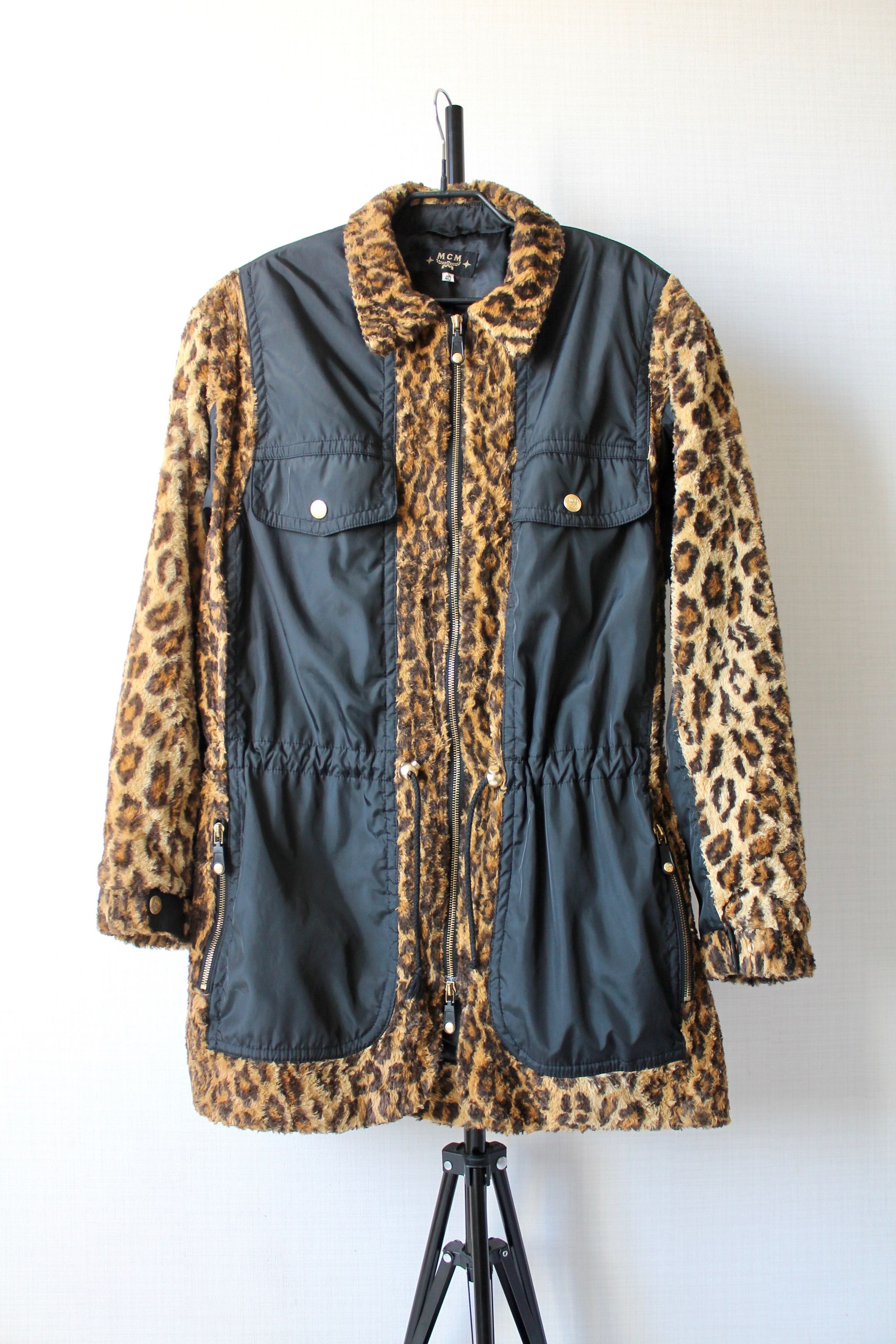 MCM Vintage MCM Leopard Jacket Coat Rare Size S-M Size M / US 6-8 / IT 42-44 - 2 Thumbnail
