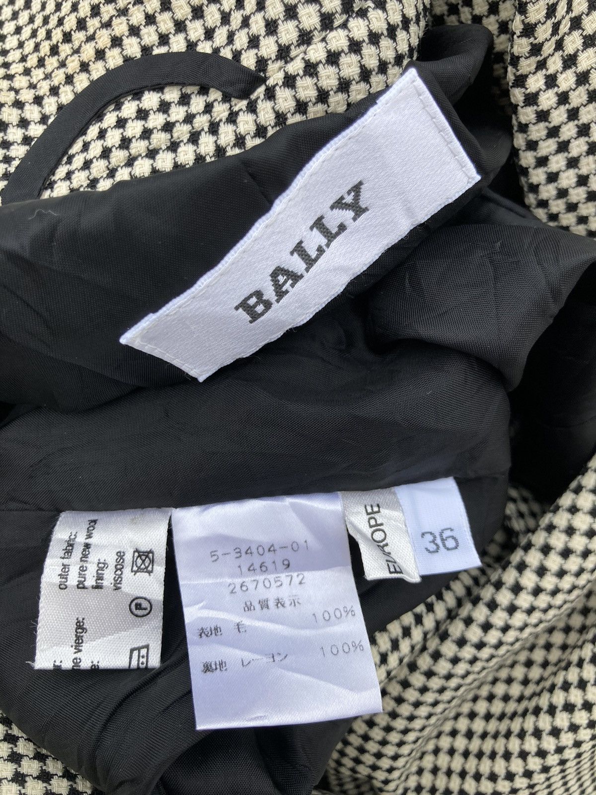 Bally BALLY PIN CHECK BLAZER JACKET Size US S / EU 44-46 / 1 - 8 Thumbnail