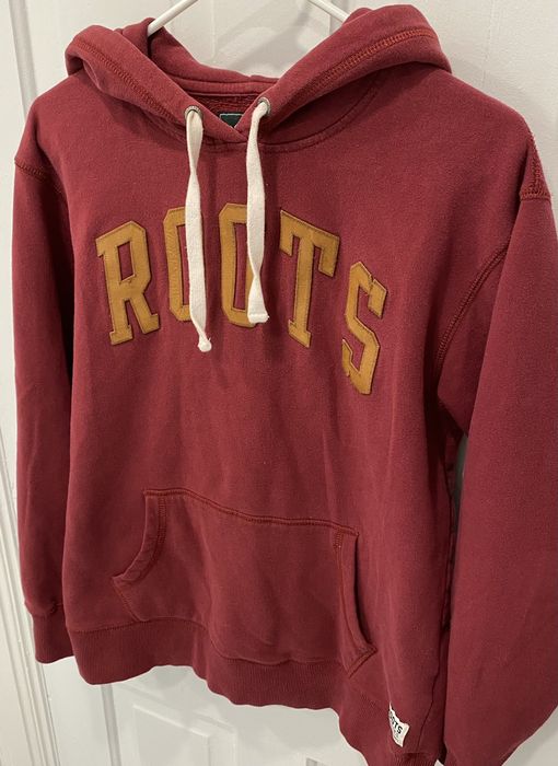 Roots Roots Canada Mens Burgundy Hoodie Sweater Size XS Grailed