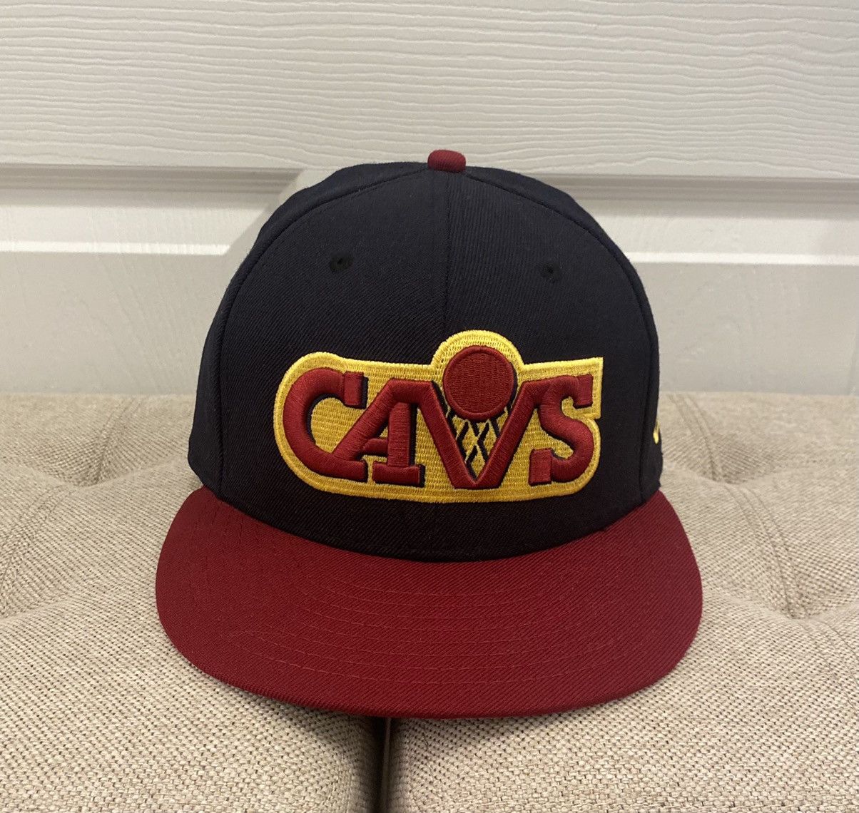 NBA × New Era Cleveland Cavaliers New Era Hardwood Classics Snap Back Hat Size ONE SIZE - 1 Thumbnail