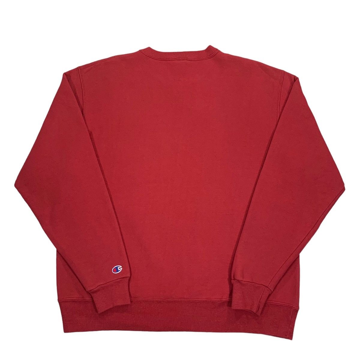 Champion Vintage 90s Champion Red Double Script Logo Sweatshirt Size US XL / EU 56 / 4 - 3 Thumbnail