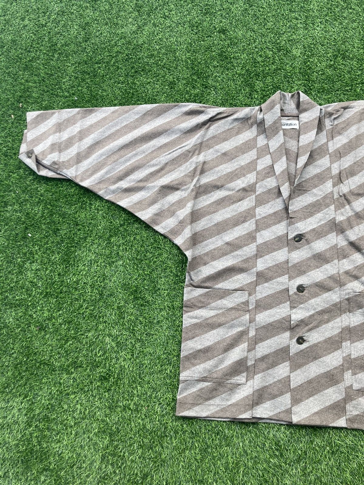 Issey Miyake ISSEY MIYAKE PLANTATION STRIPES WORK JACKET Size US M / EU 48-50 / 2 - 5 Thumbnail