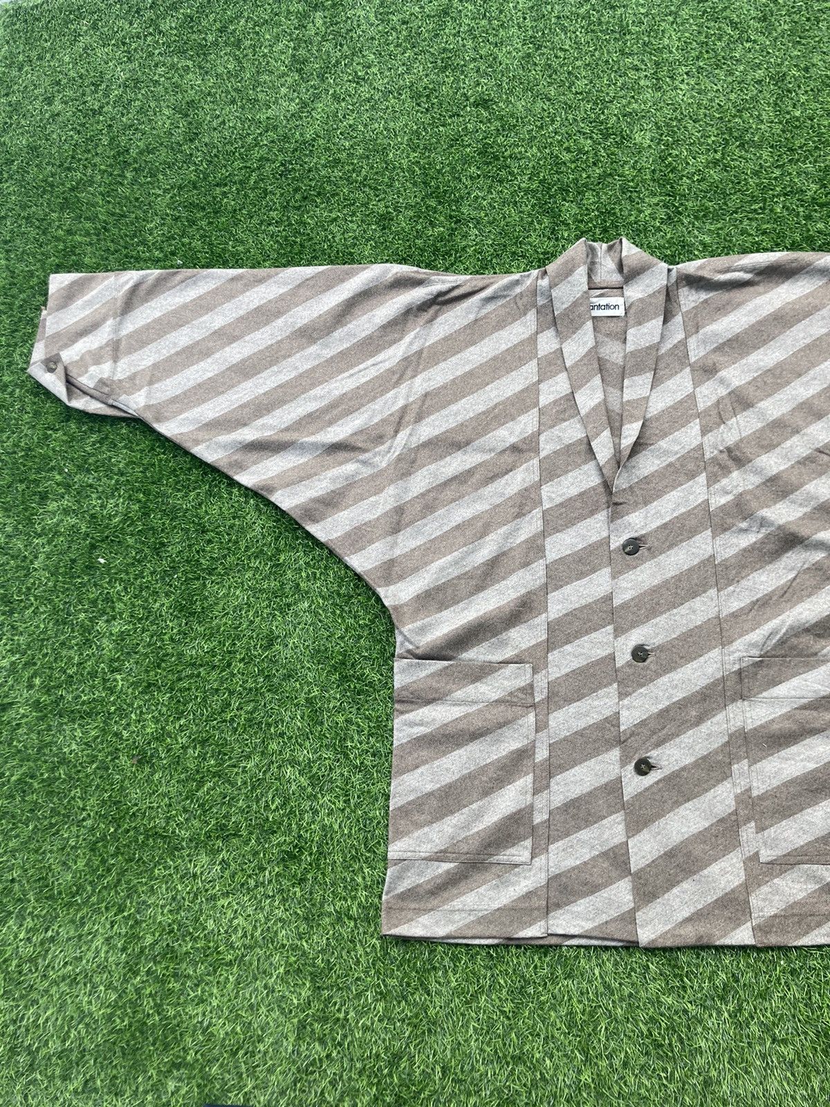 Issey Miyake ISSEY MIYAKE PLANTATION STRIPES WORK JACKET Size US M / EU 48-50 / 2 - 8 Thumbnail