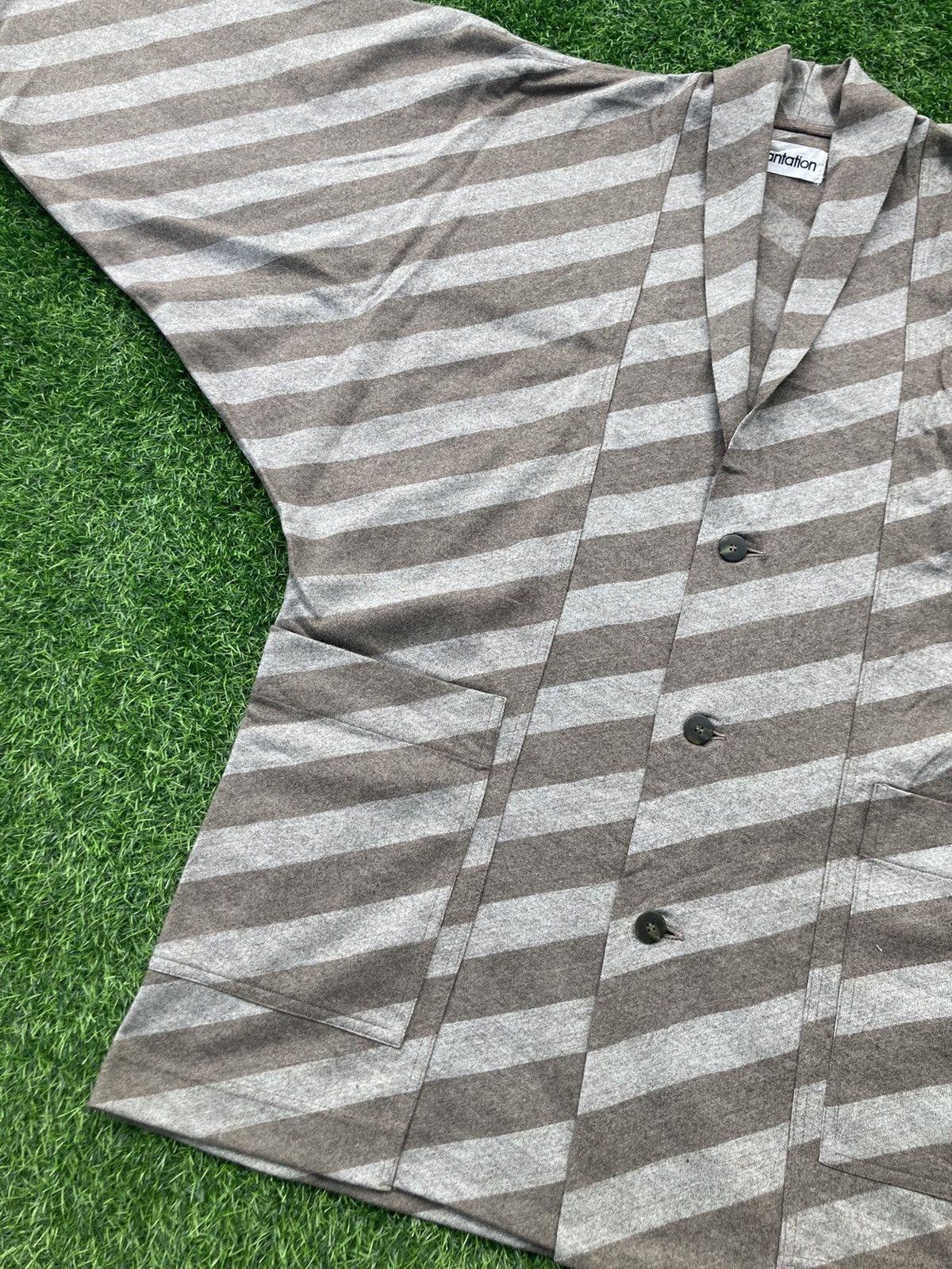 Issey Miyake ISSEY MIYAKE PLANTATION STRIPES WORK JACKET Size US M / EU 48-50 / 2 - 6 Thumbnail