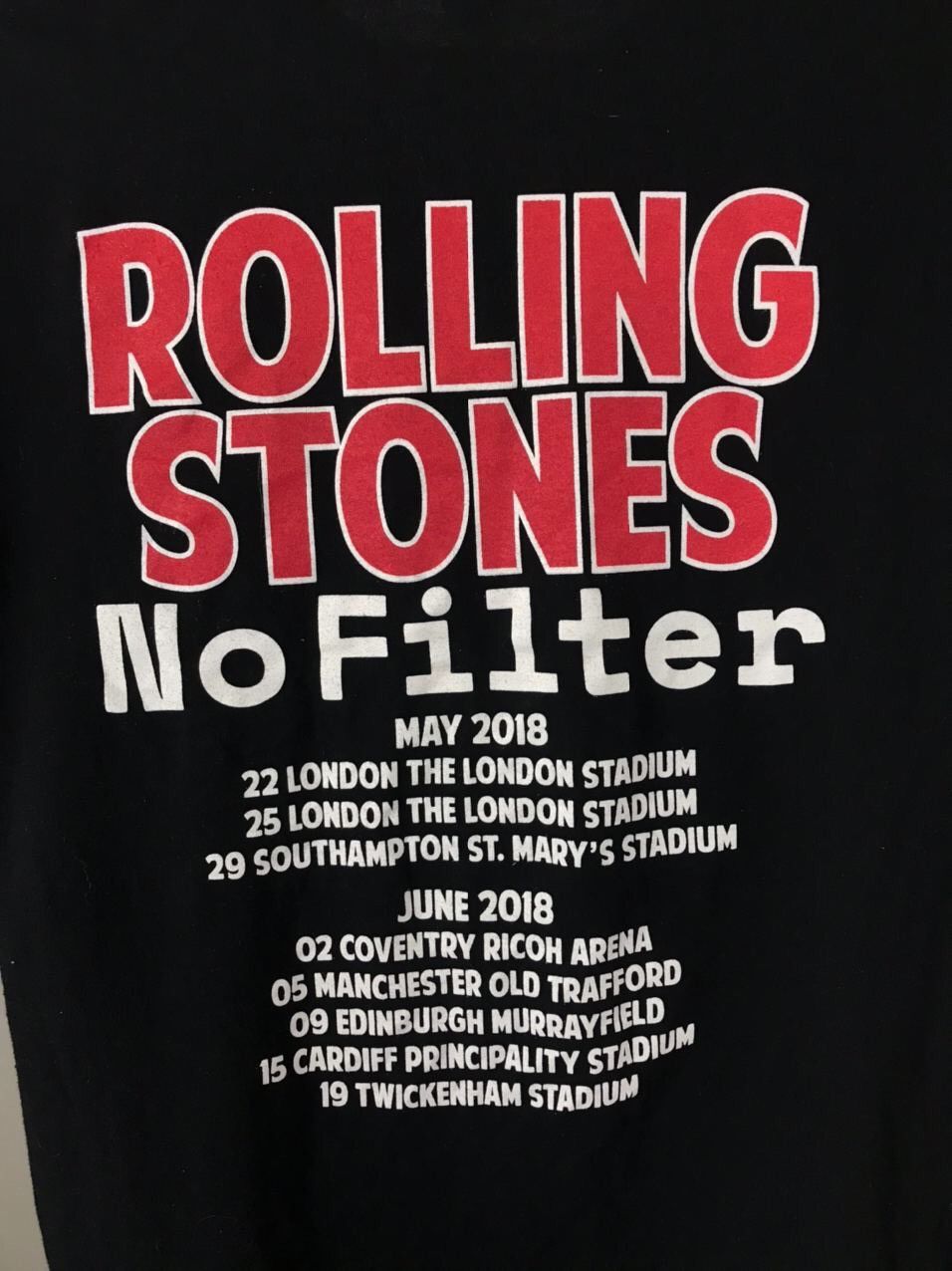 Band Tees × The Rolling Stones × Vintage The Rolling Stones Vintage Tour Tee Size US M / EU 48-50 / 2 - 6 Thumbnail