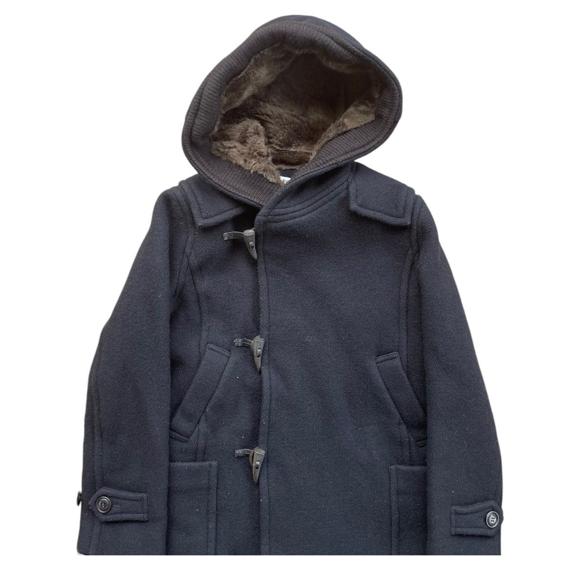 Issey Miyake × Japanese Brand 💥 SUNAOKUWAHARA BY ISSEY MIYAKE DUFFEL WOOL JACKET Size US S / EU 44-46 / 1 - 6 Thumbnail