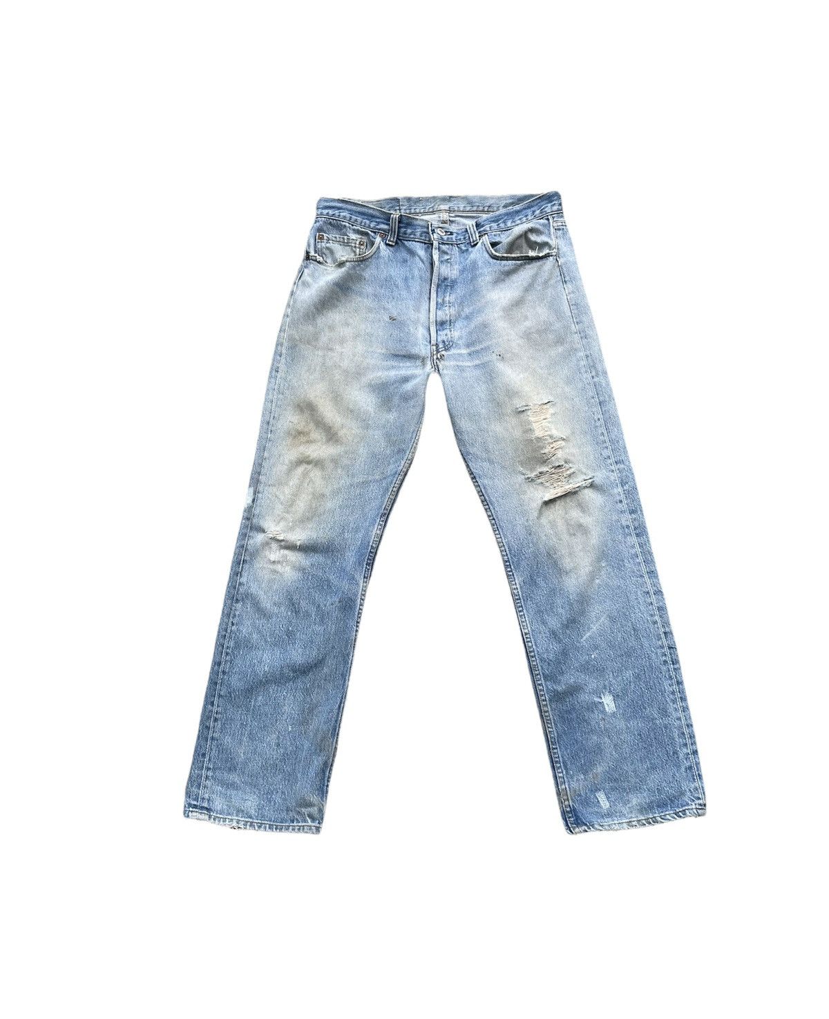 Levi's Levis 501 e 1988 Vintage Aging Distressed Size US 34 / EU 50 - 1 Thumbnail