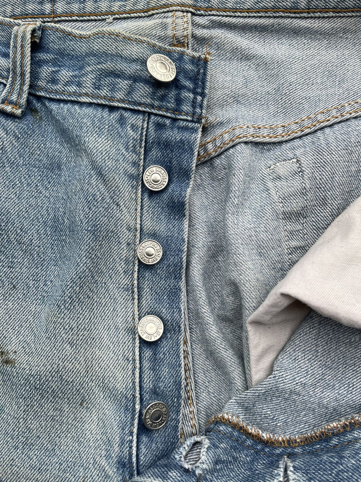Levi's Levis 501 e 1988 Vintage Aging Distressed Size US 34 / EU 50 - 24 Thumbnail