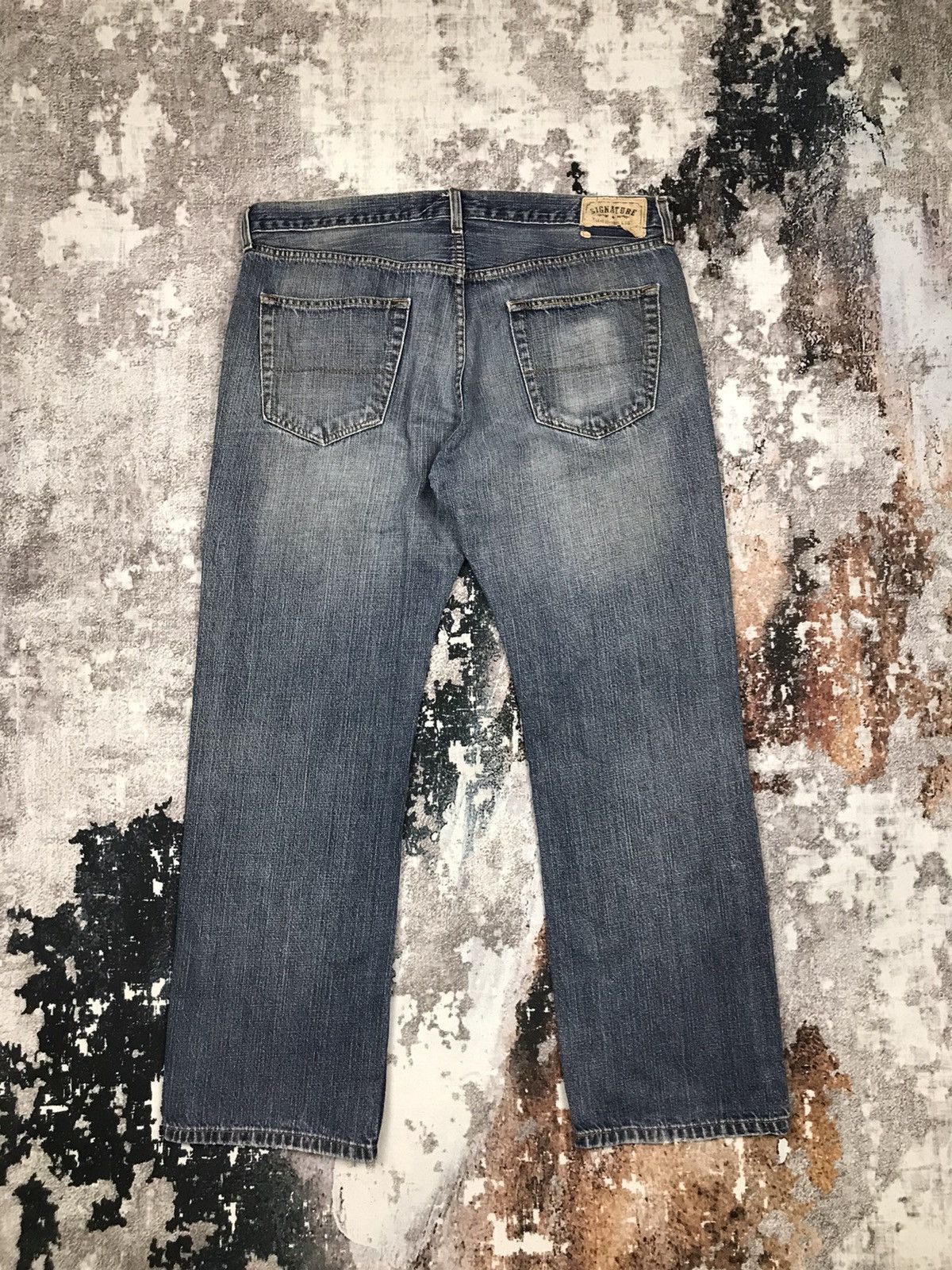 Levi's × Vintage Vintage 90s Levis Signature Light Wash Distressed Denim Jean Size US 38 / EU 54 - 9 Thumbnail
