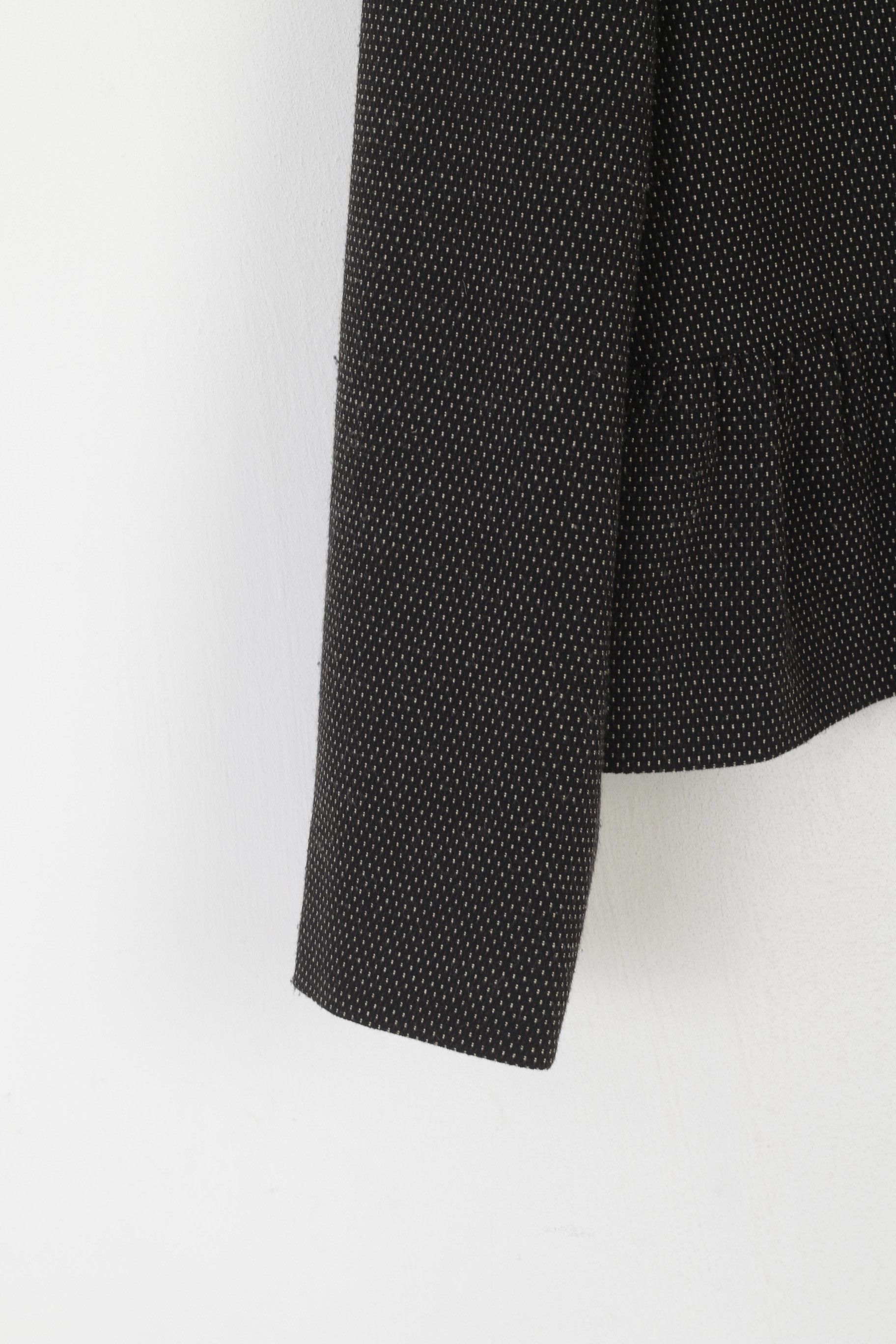 Vintage Paul Separates London Women 12 40 Blazer Black Retro 9377 Size M / US 6-8 / IT 42-44 - 3 Thumbnail