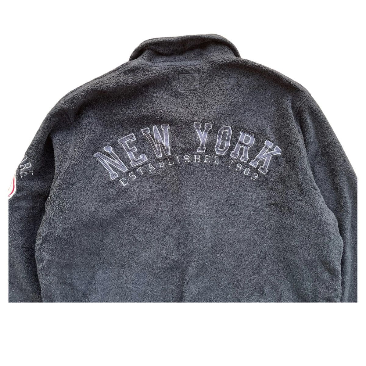 MLB × New York Yankees 💥 NEW YORK YANKEES FLEECE HALFZIP SWEATER Size US L / EU 52-54 / 3 - 7 Thumbnail