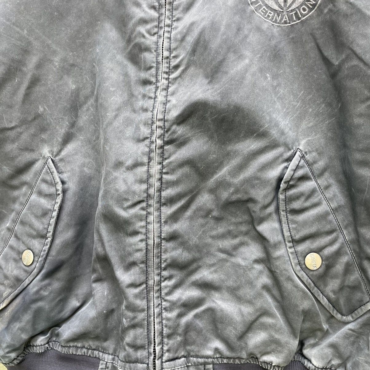 Edwin × Japanese Brand 💥 Vintage Edwin Washed Bomber Denim Jacket Size US L / EU 52-54 / 3 - 6 Thumbnail