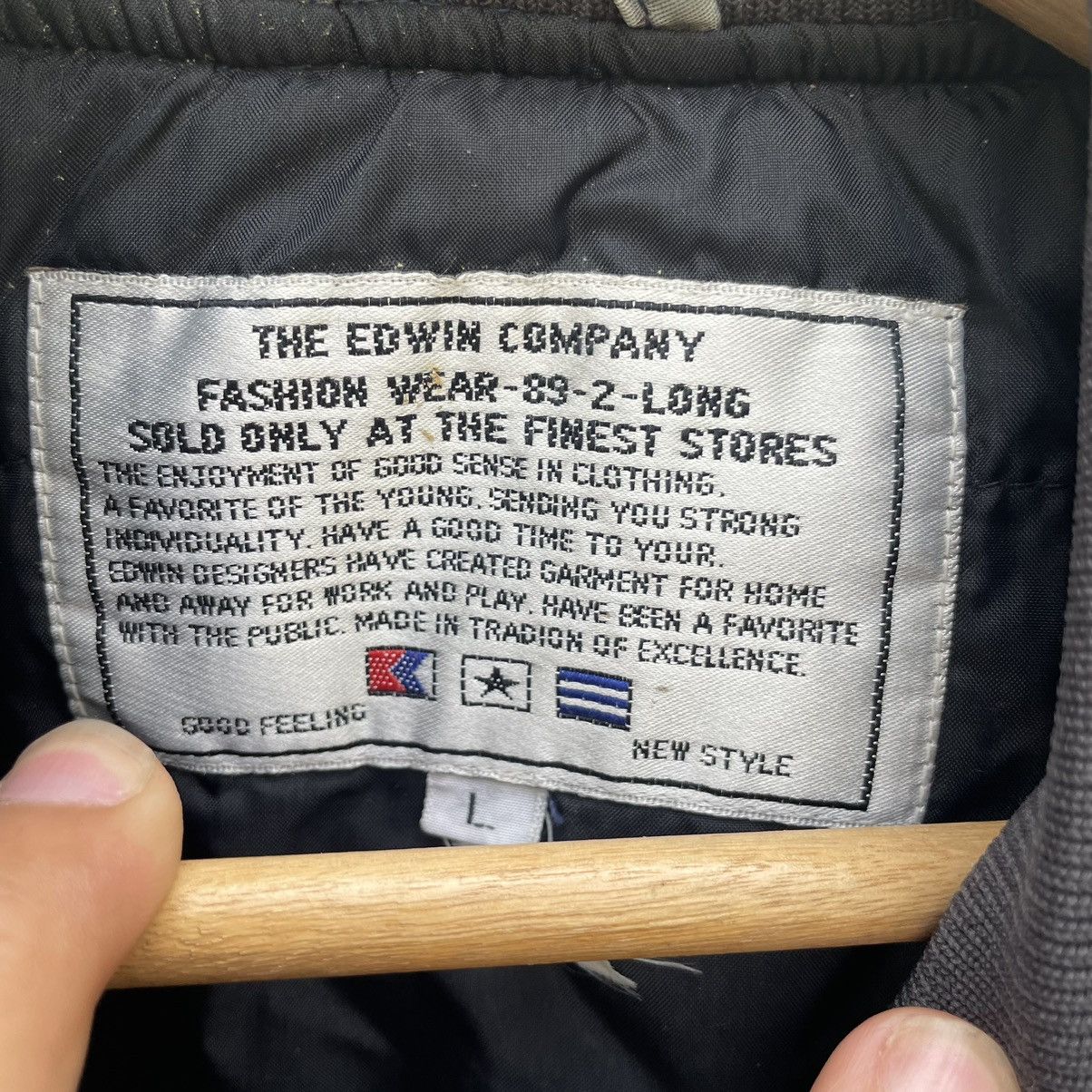 Edwin × Japanese Brand 💥 Vintage Edwin Washed Bomber Denim Jacket Size US L / EU 52-54 / 3 - 7 Thumbnail