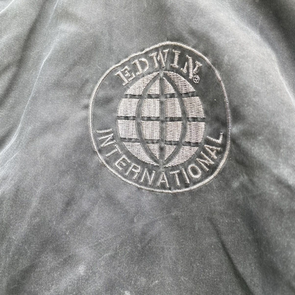 Edwin × Japanese Brand 💥 Vintage Edwin Washed Bomber Denim Jacket Size US L / EU 52-54 / 3 - 5 Thumbnail