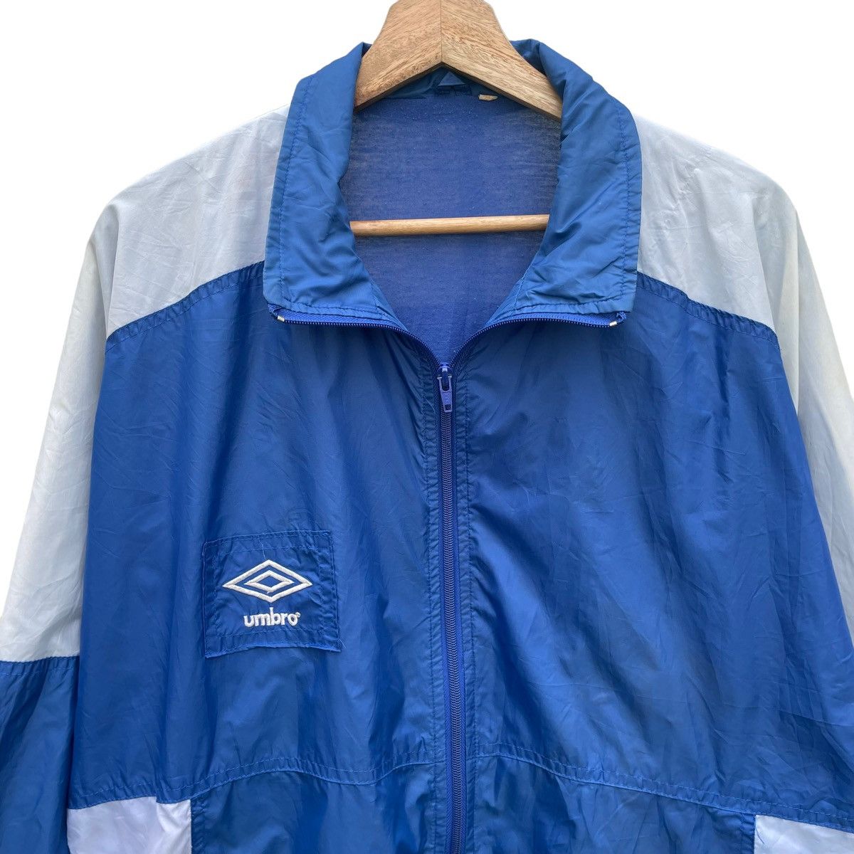 Sports Specialties × Umbro × Vintage 💥 80s Umbro Trainer Multicolour Windbreaker Jacket Size US L / EU 52-54 / 3 - 5 Thumbnail