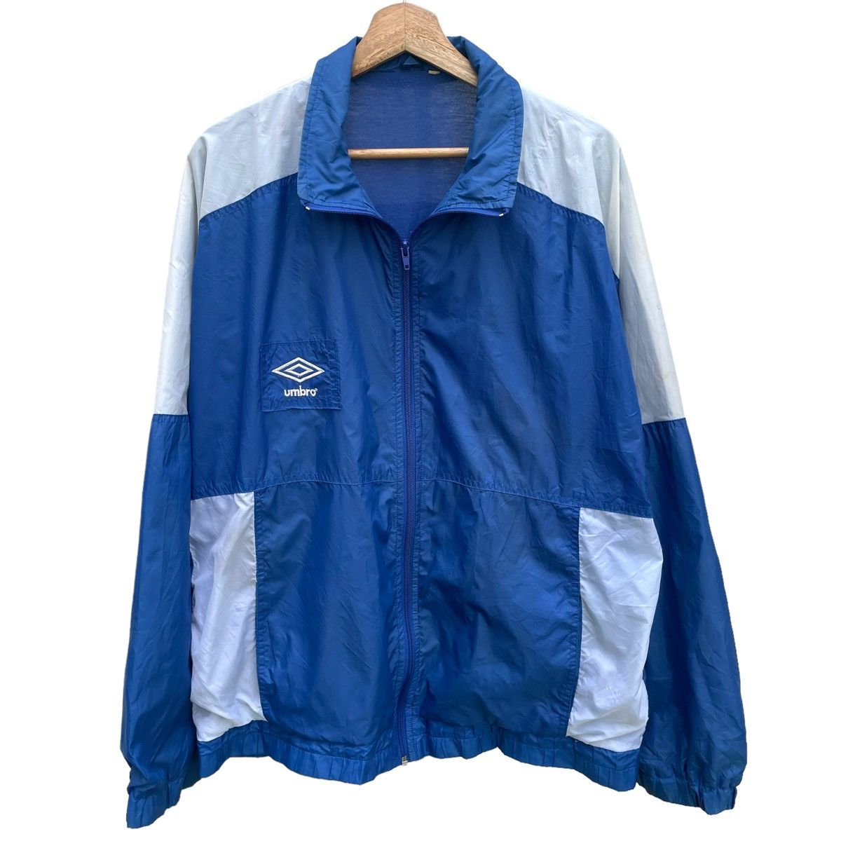 Sports Specialties × Umbro × Vintage 💥 80s Umbro Trainer Multicolour Windbreaker Jacket Size US L / EU 52-54 / 3 - 1 Thumbnail