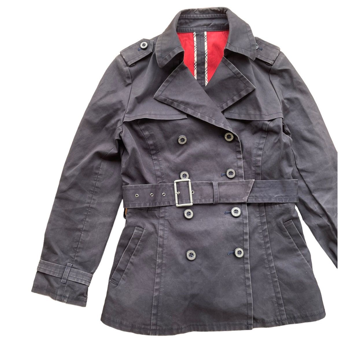 Burberry 💥 BURBERRY BLUE LABEL BELTED JACKET Size XS / US 0-2 / IT 36-38 - 3 Thumbnail