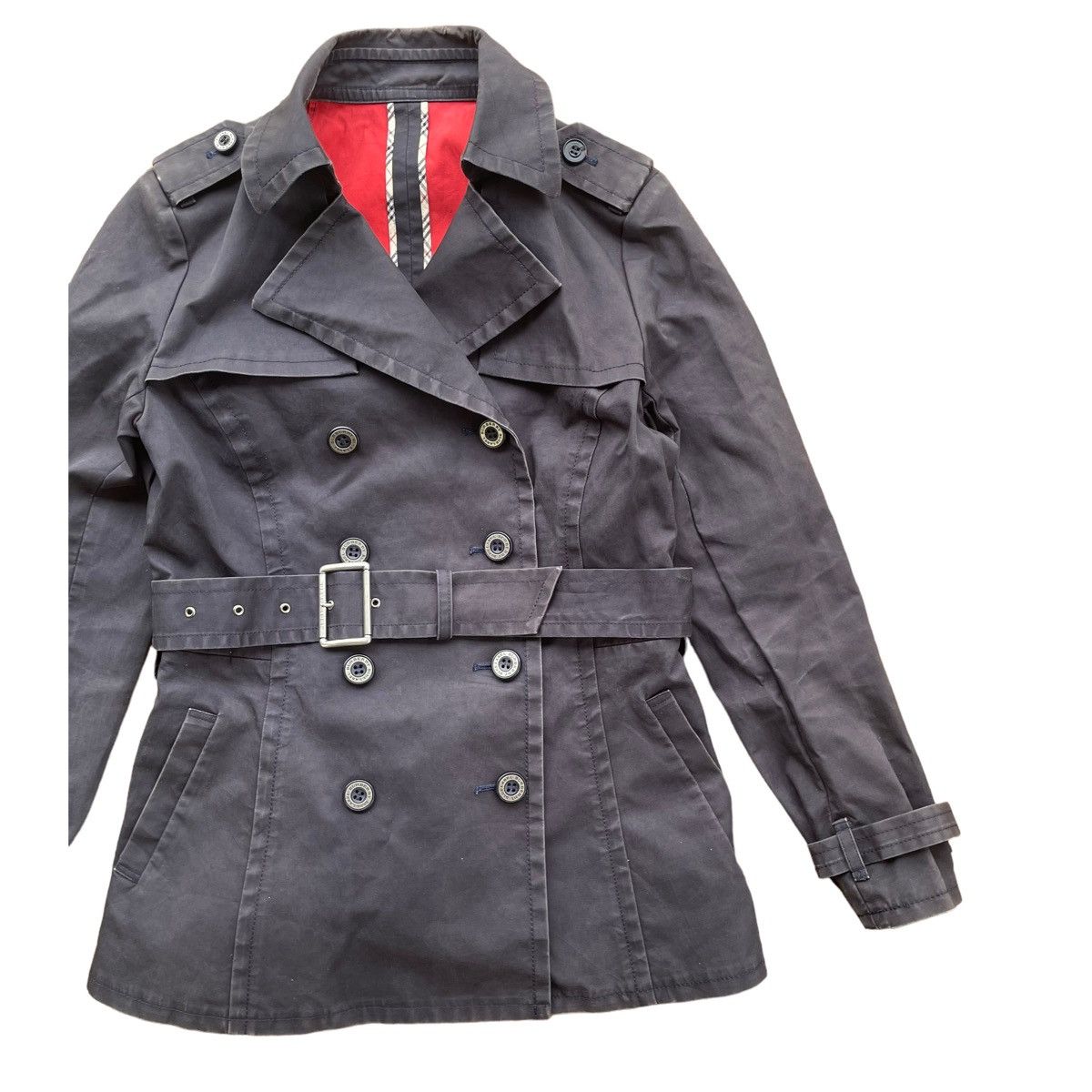 Burberry 💥 BURBERRY BLUE LABEL BELTED JACKET Size XS / US 0-2 / IT 36-38 - 2 Thumbnail