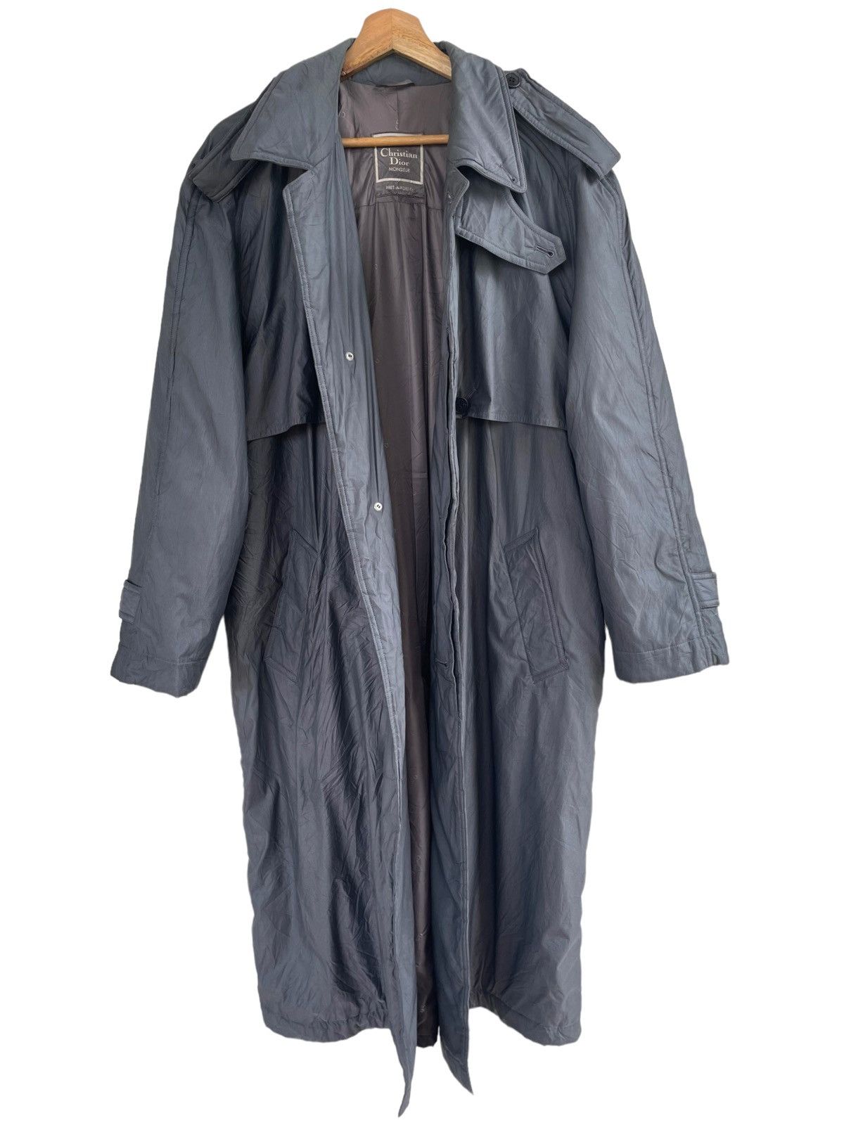 Christian Dior Monsieur 💥 80s CHRISTIAN DIOR MEN LINEN OVER COAT JACKET Size US L / EU 52-54 / 3 - 2 Thumbnail
