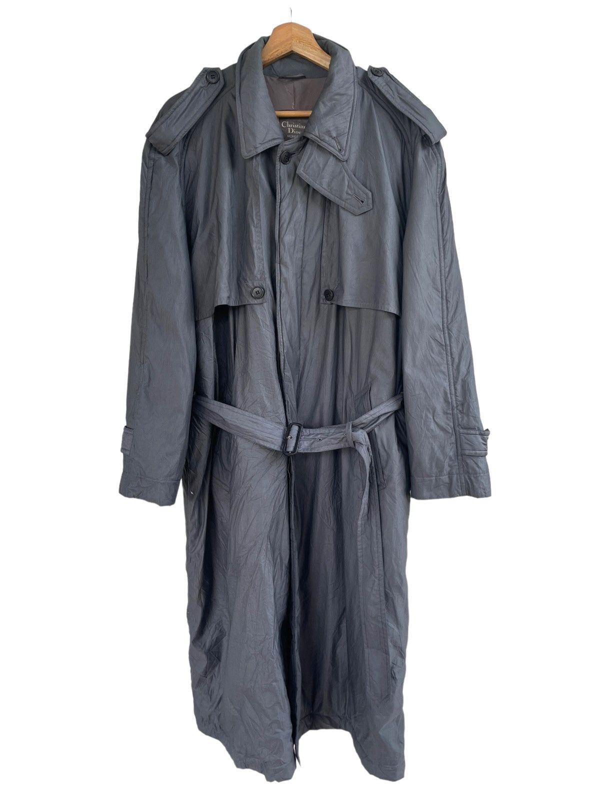 Christian Dior Monsieur 💥 80s CHRISTIAN DIOR MEN LINEN OVER COAT JACKET Size US L / EU 52-54 / 3 - 1 Thumbnail