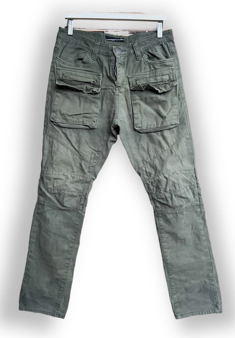 image of Avant Garde x Illustrated Example Bondage Miharayasuhiro Bush Pants Example Multipockets in Green (