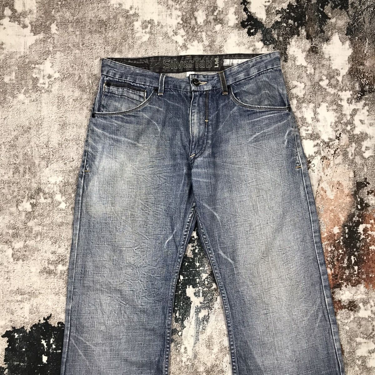 Levi's × Vintage Vintage Levis Silver Tab Boot cut Distressed Denim Jeans Size US 33 - 10 Thumbnail
