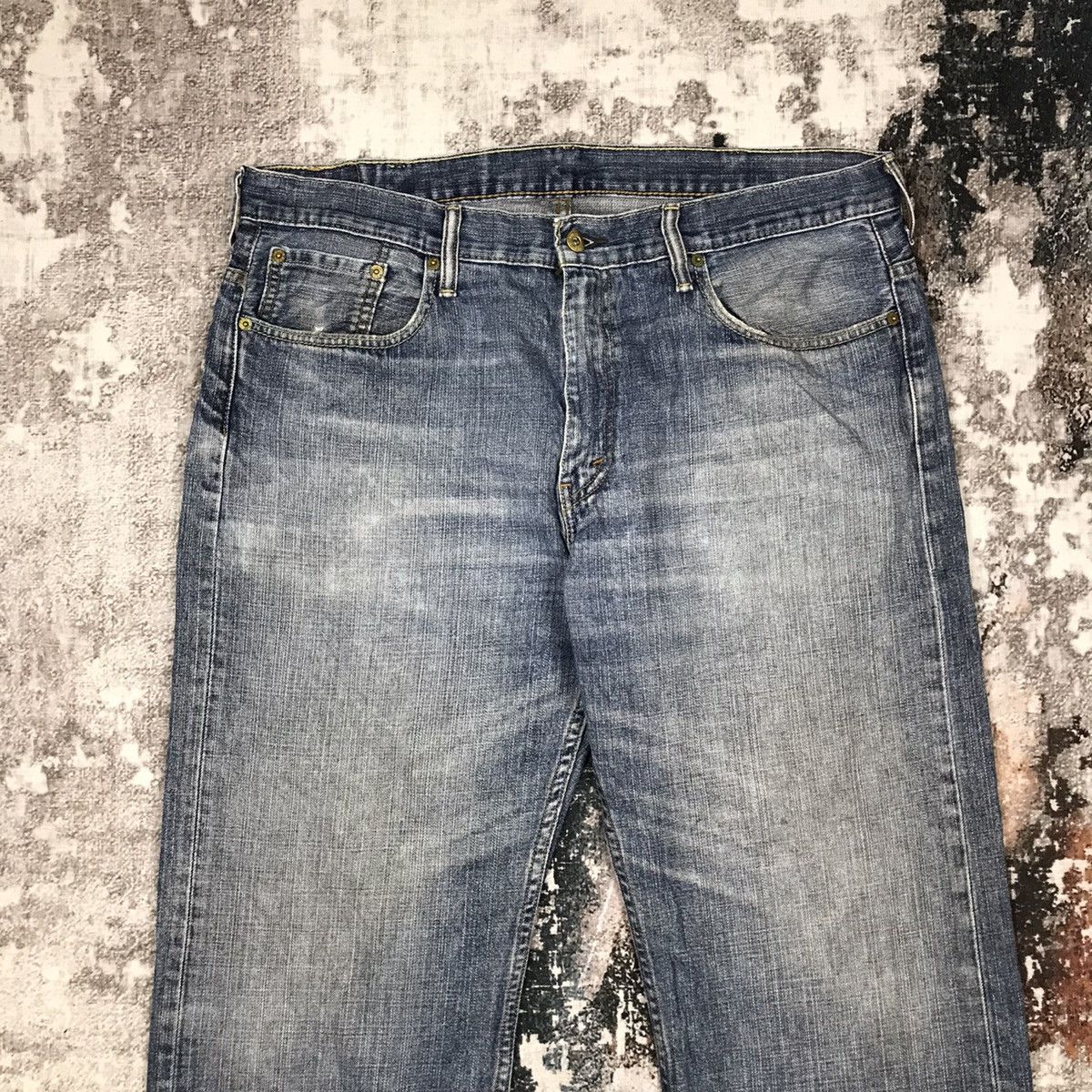 Levi's × Vintage Vintage Levis 569 Light Wash Distressed Denim Jeans Size US 39 - 9 Thumbnail