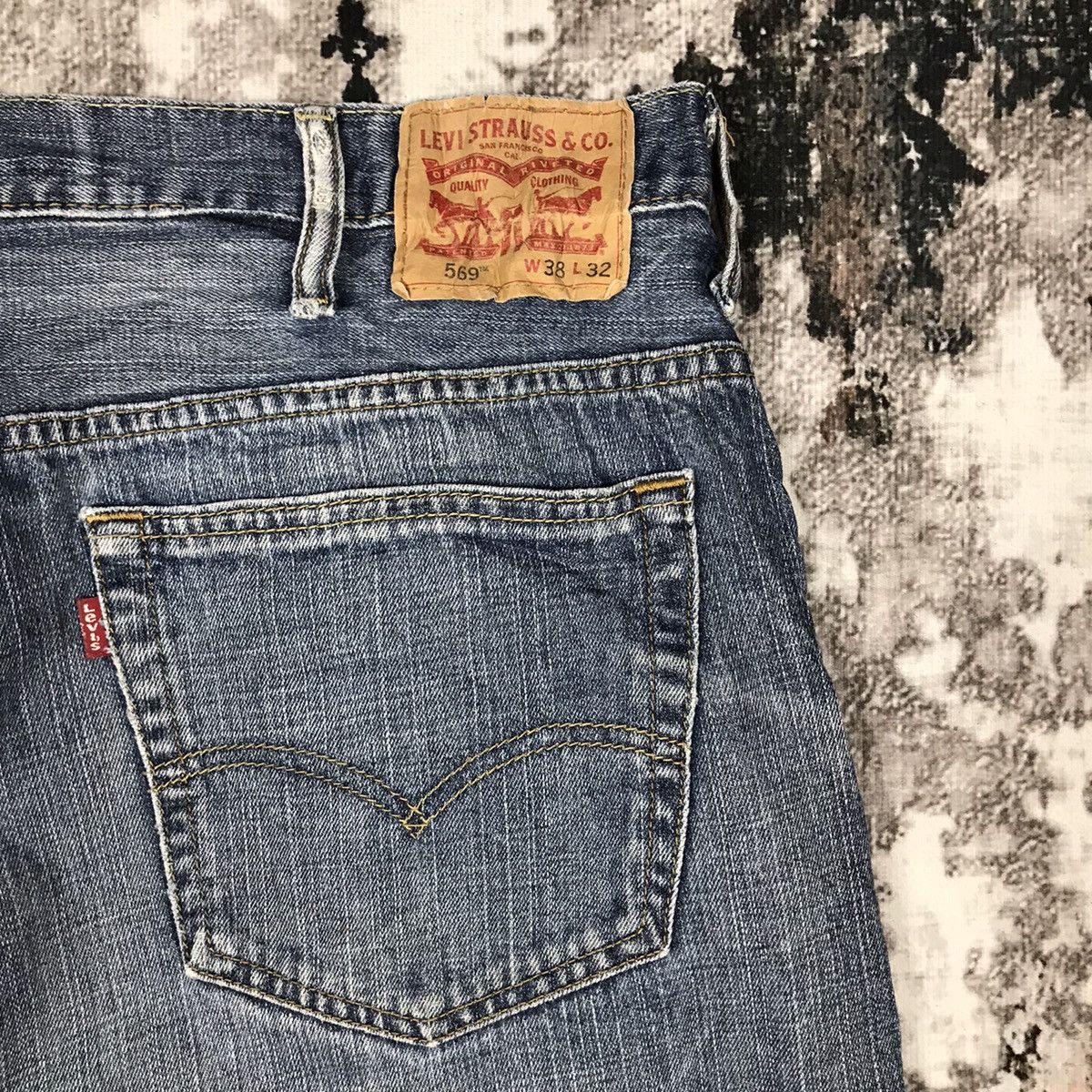 Levi's × Vintage Vintage Levis 569 Light Wash Distressed Denim Jeans Size US 39 - 4 Thumbnail