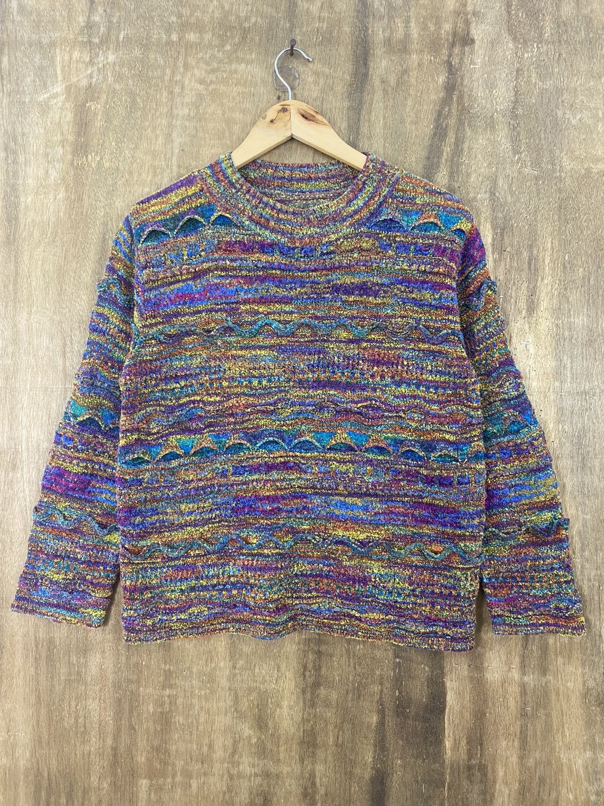 Du-Ro-Set Rainbow Sand Multicolor Knit Sweaters #1381