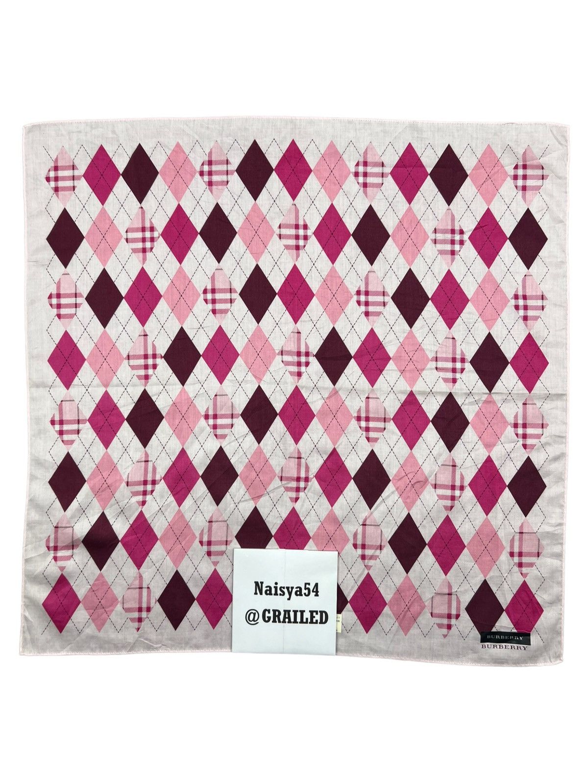 Burberry Burberry Handkerchief Neckerchief Bandana Pocketsquare Size ONE SIZE - 7 Thumbnail