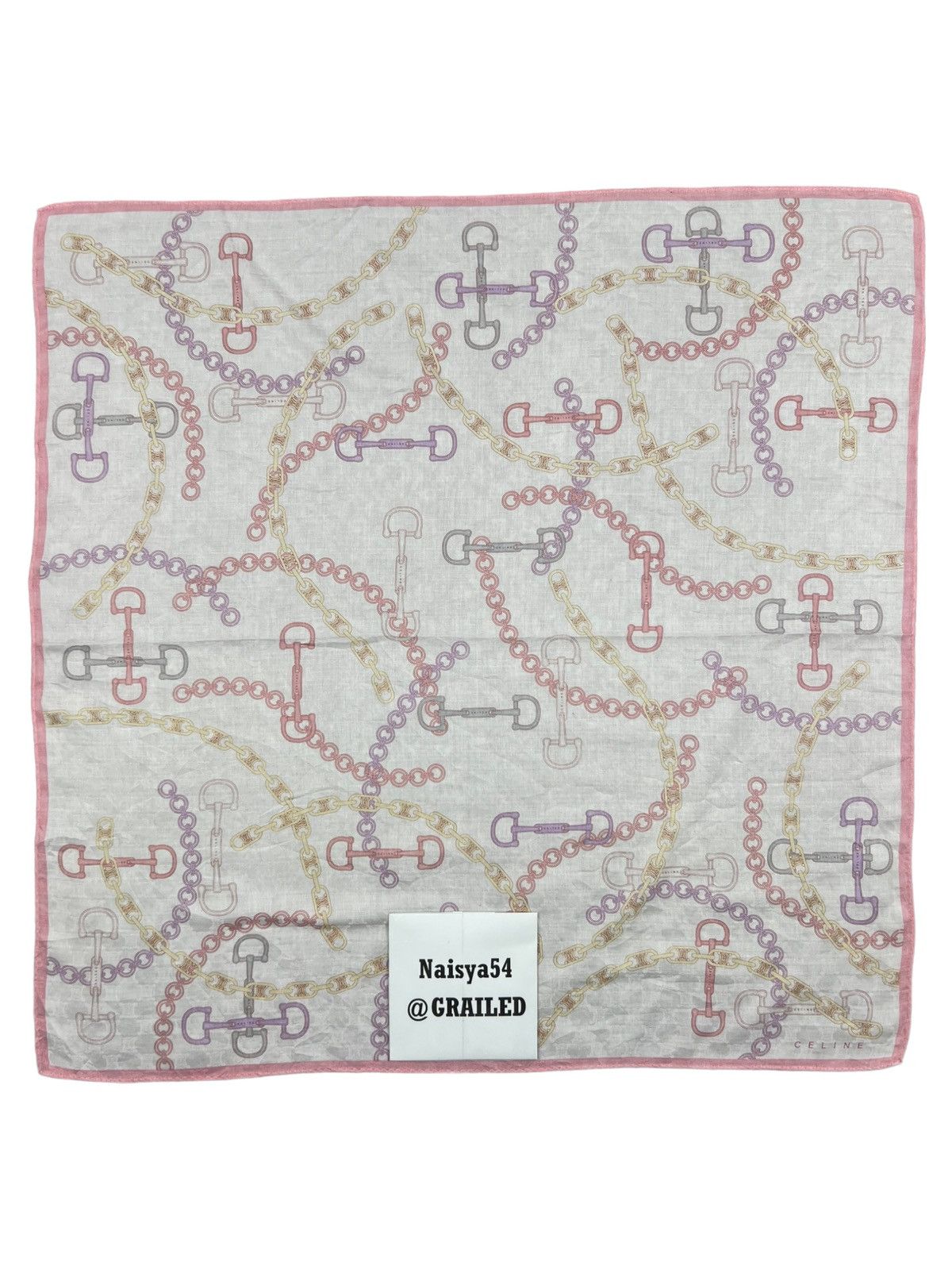Celine Celine Handkerchief Neckerchief Bandana Pocketsquare Size ONE SIZE - 6 Thumbnail